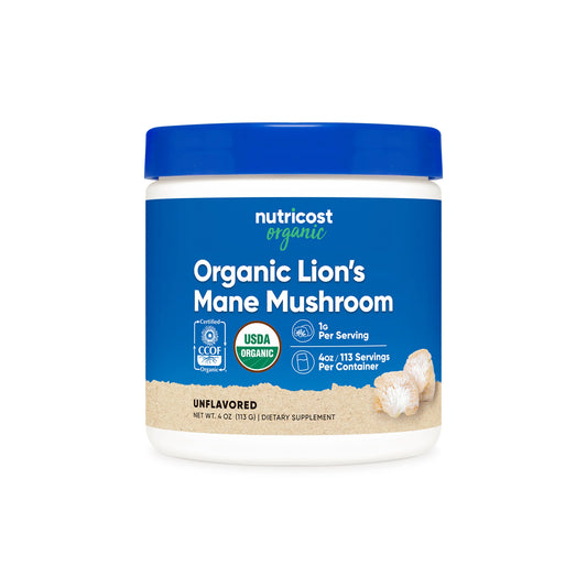 Nutricost Organic Lion's Mane Mushroom Powder