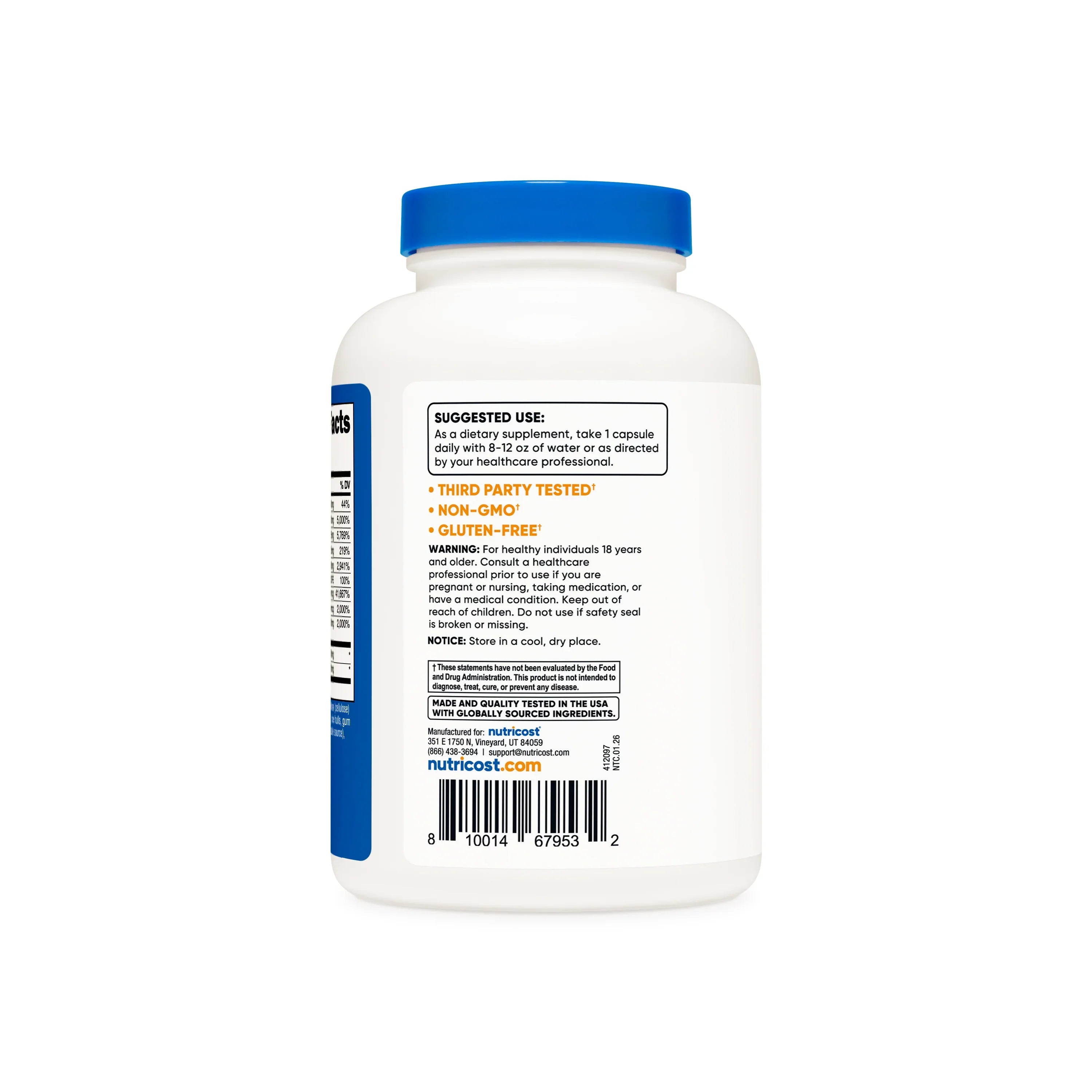 Nutricost Vitamin B Complex Capsules