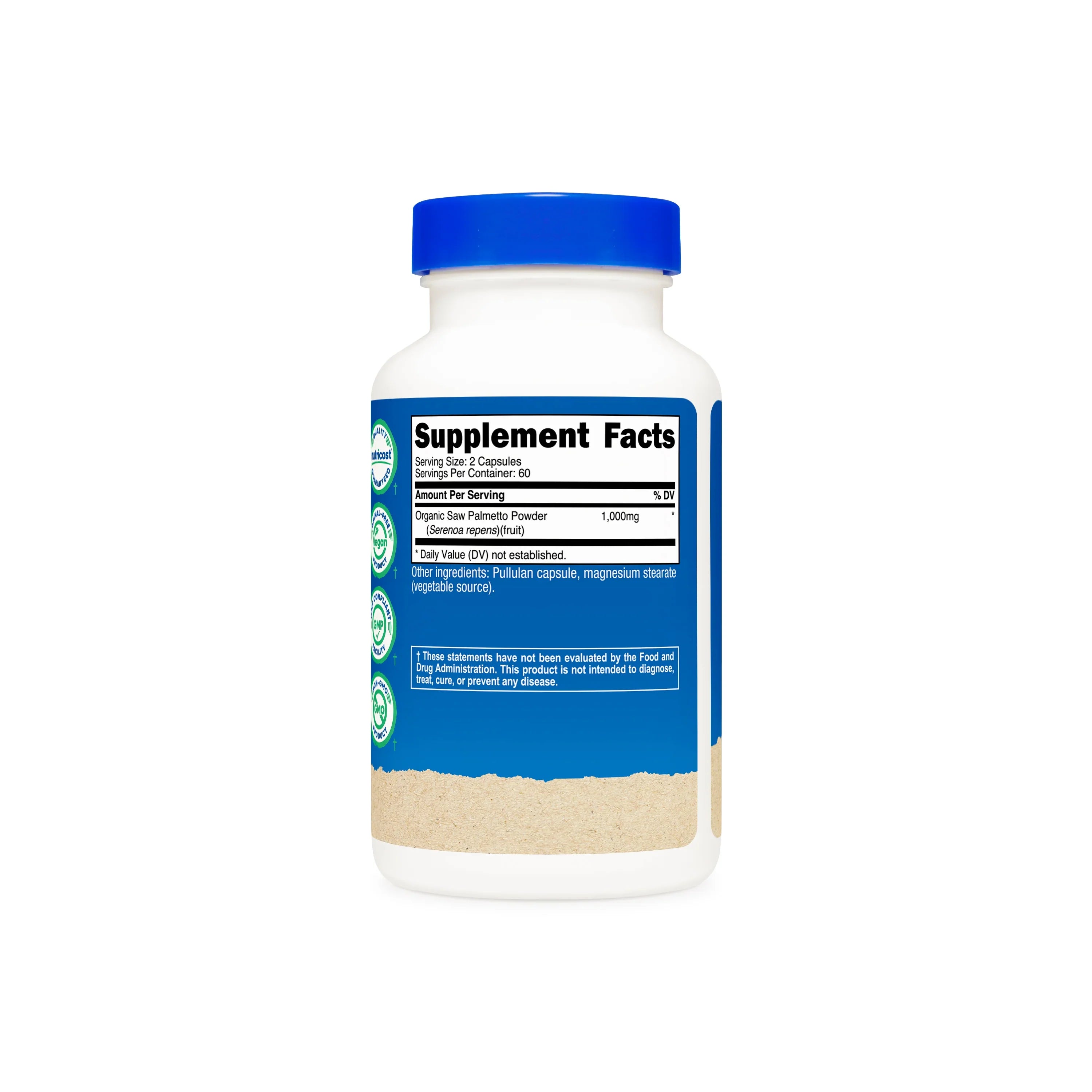 Nutricost Made With Organic Saw Palmetto Capsules