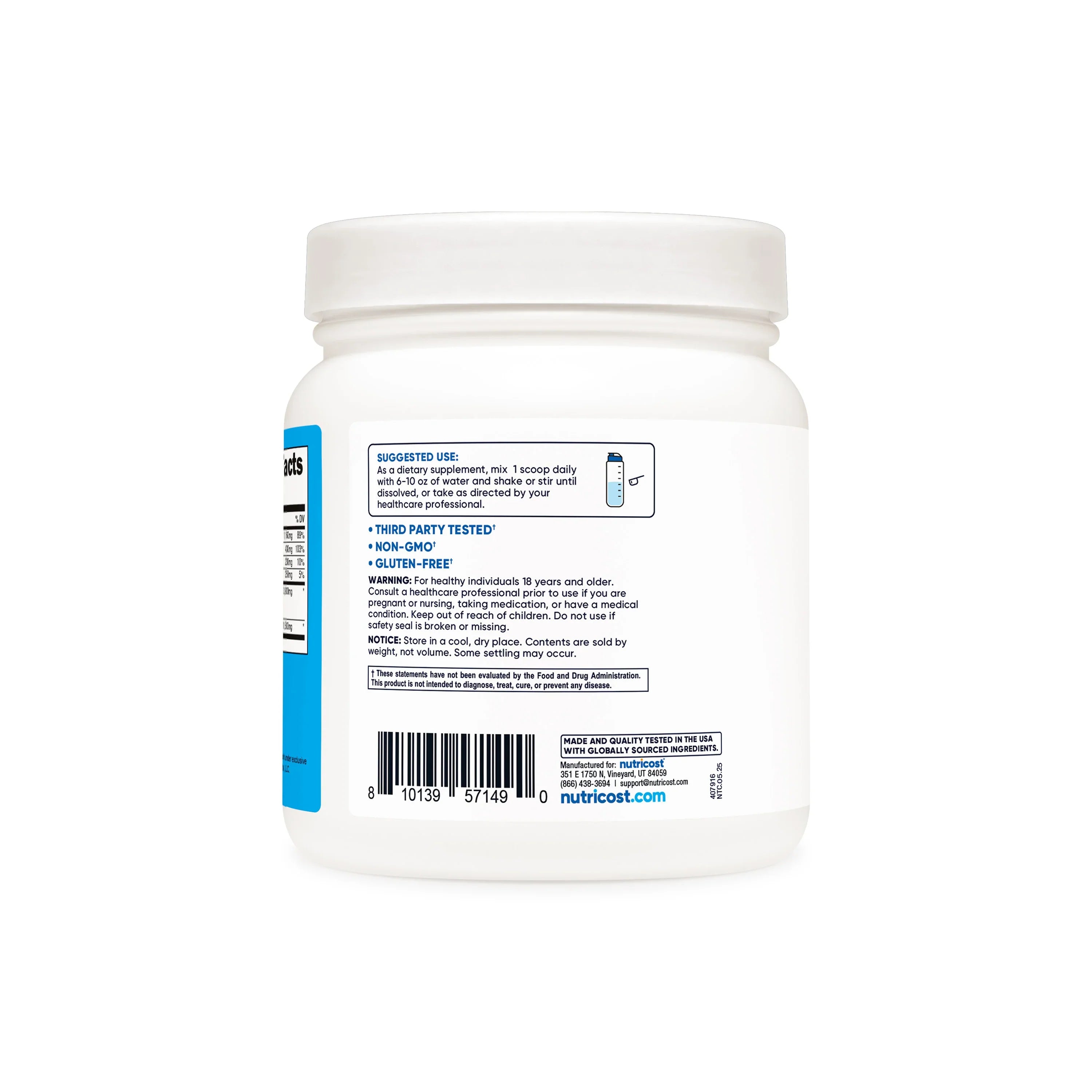 Nutricost Ketone BHB Salt 4-in-1 Powder