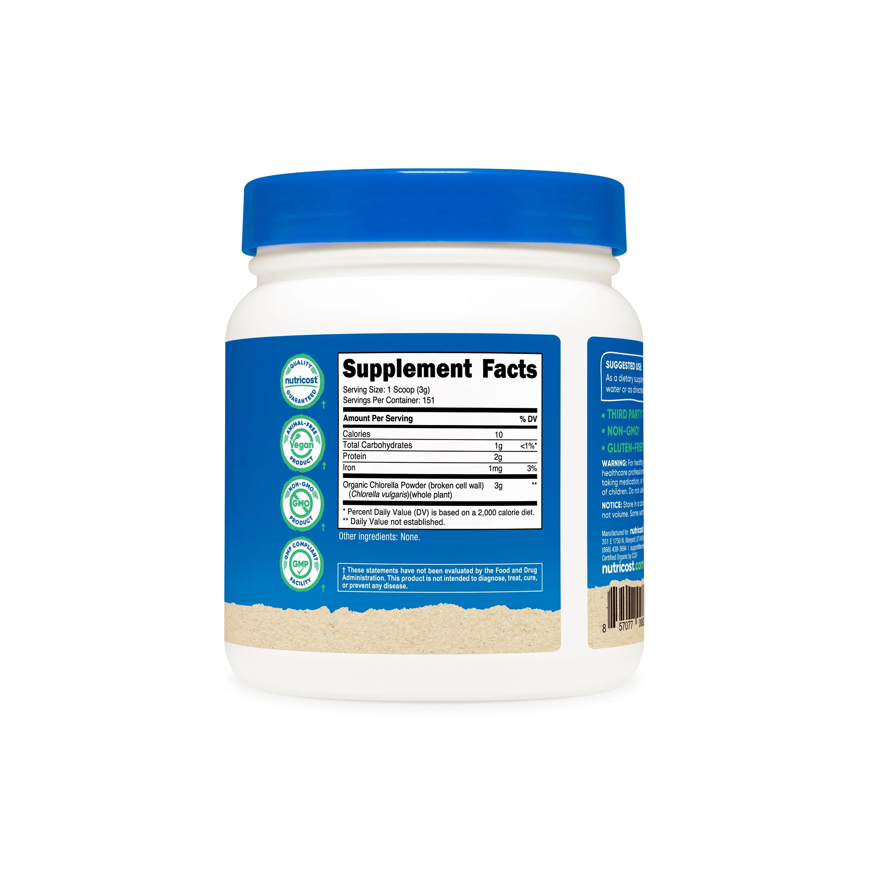 Nutricost Organic Chlorella Powder