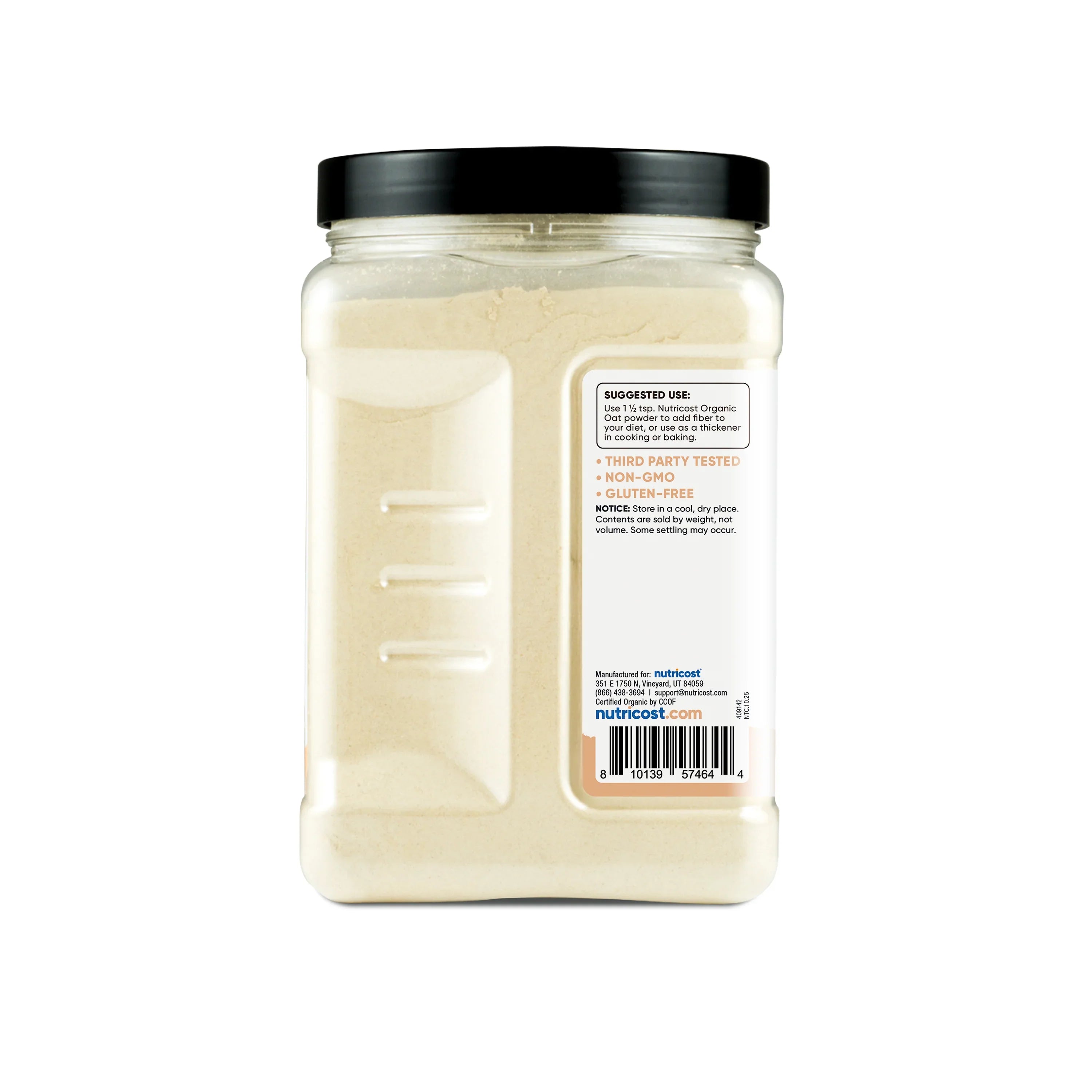 Nutricost Pantry Organic Oat Fiber