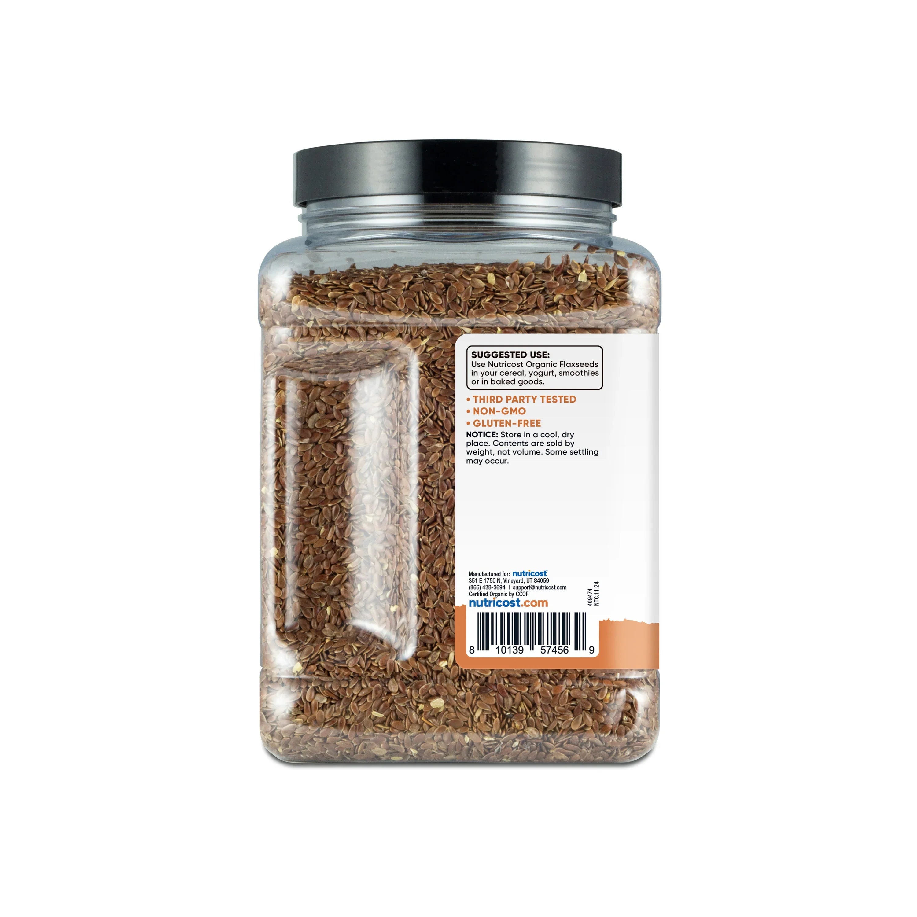 Nutricost Pantry Organic Flaxseeds