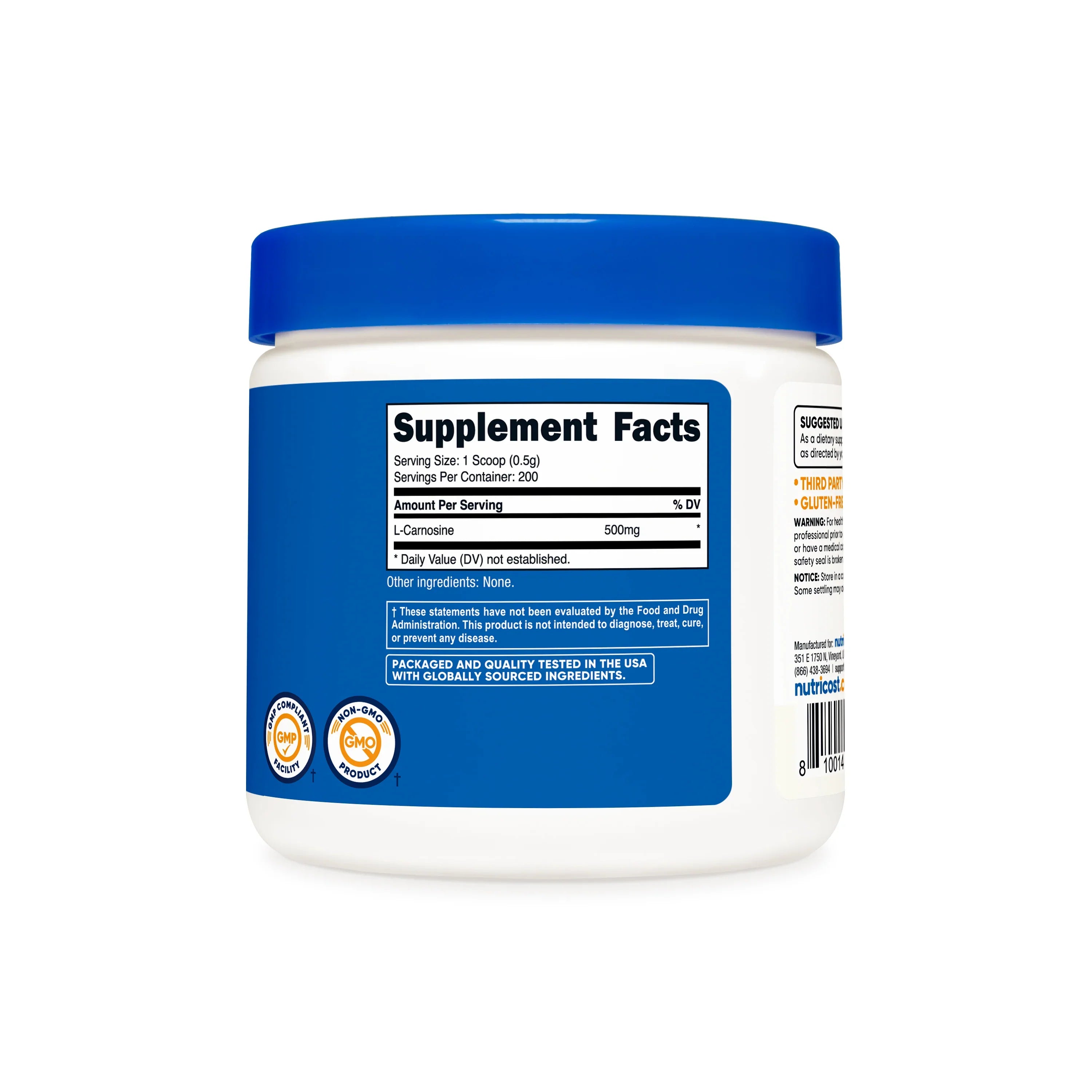 Nutricost L-Carnosine Powder