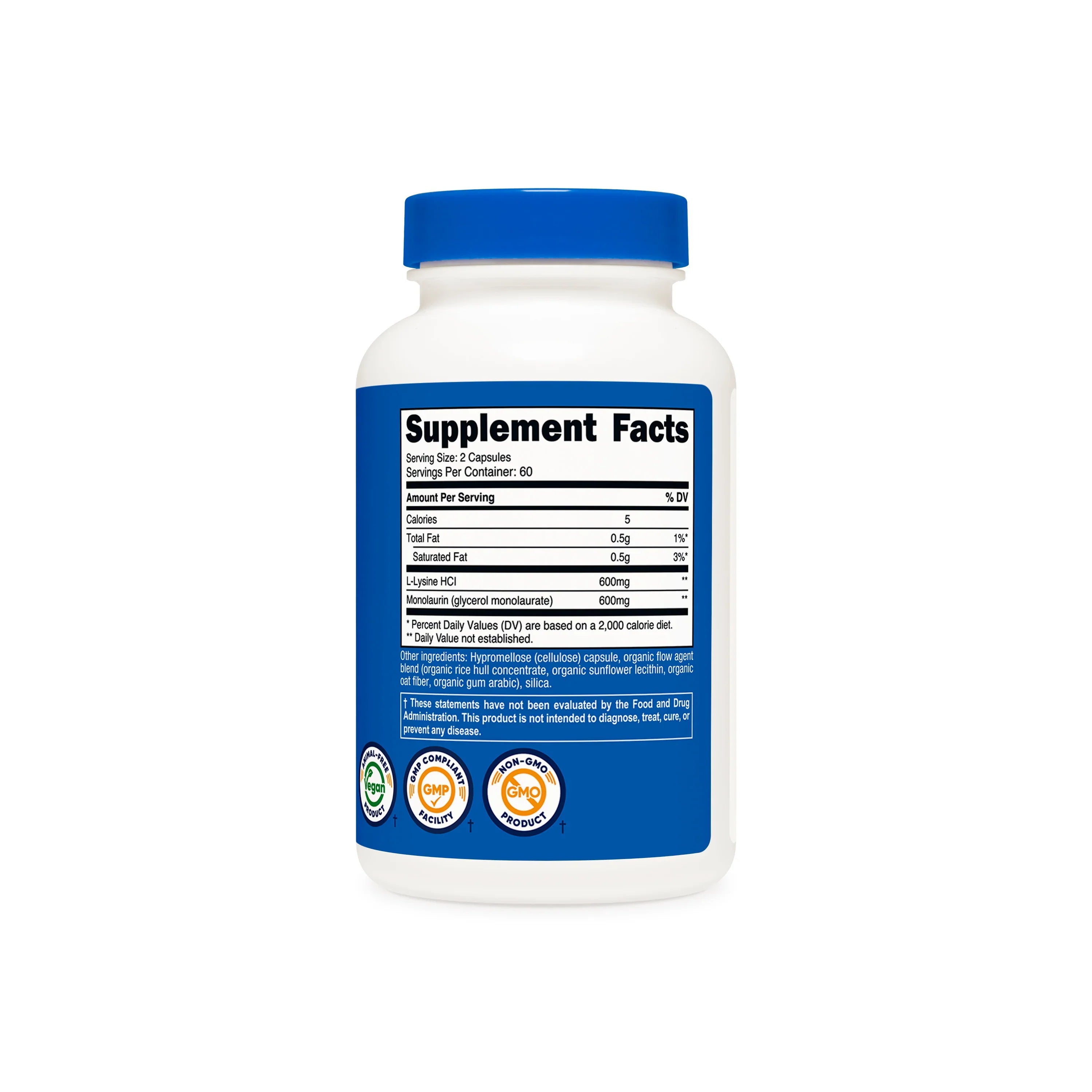 Nutricost L-Lysine + Monolaurin