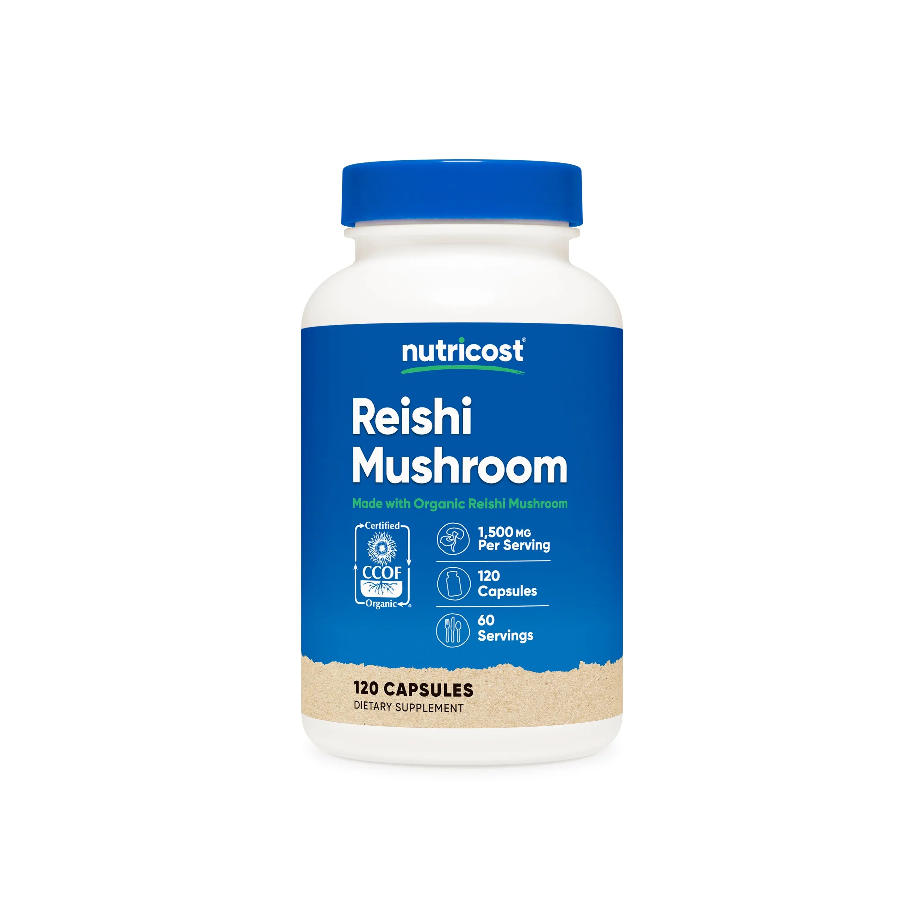 Nutricost Made With Organic Reishi Mushroom Capsules