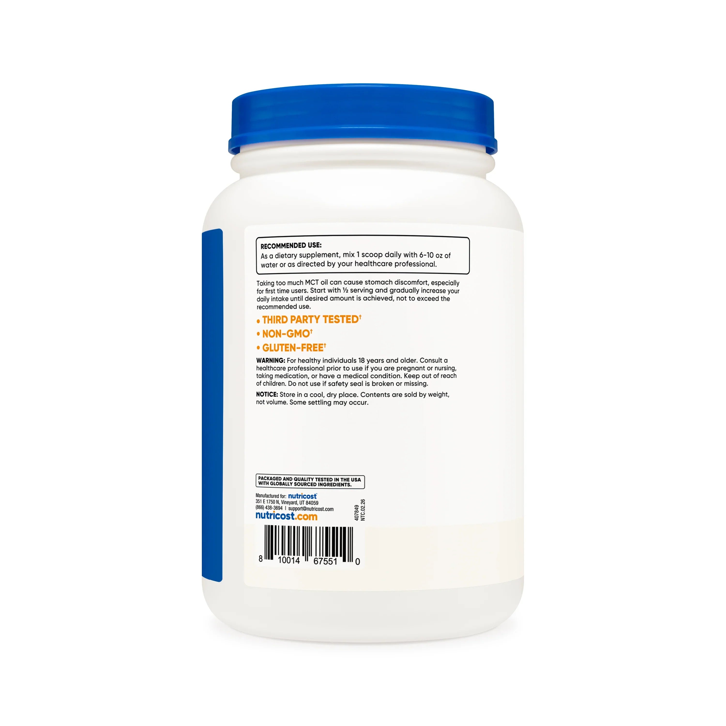 Nutricost MCT Oil Powder