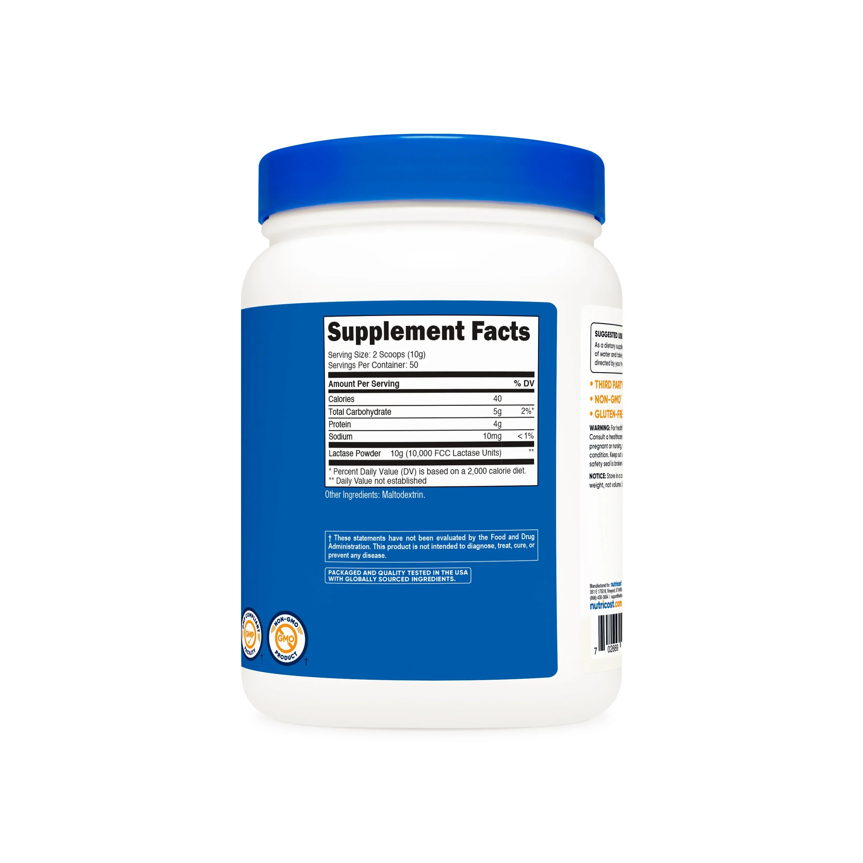 Nutricost Lactase Powder