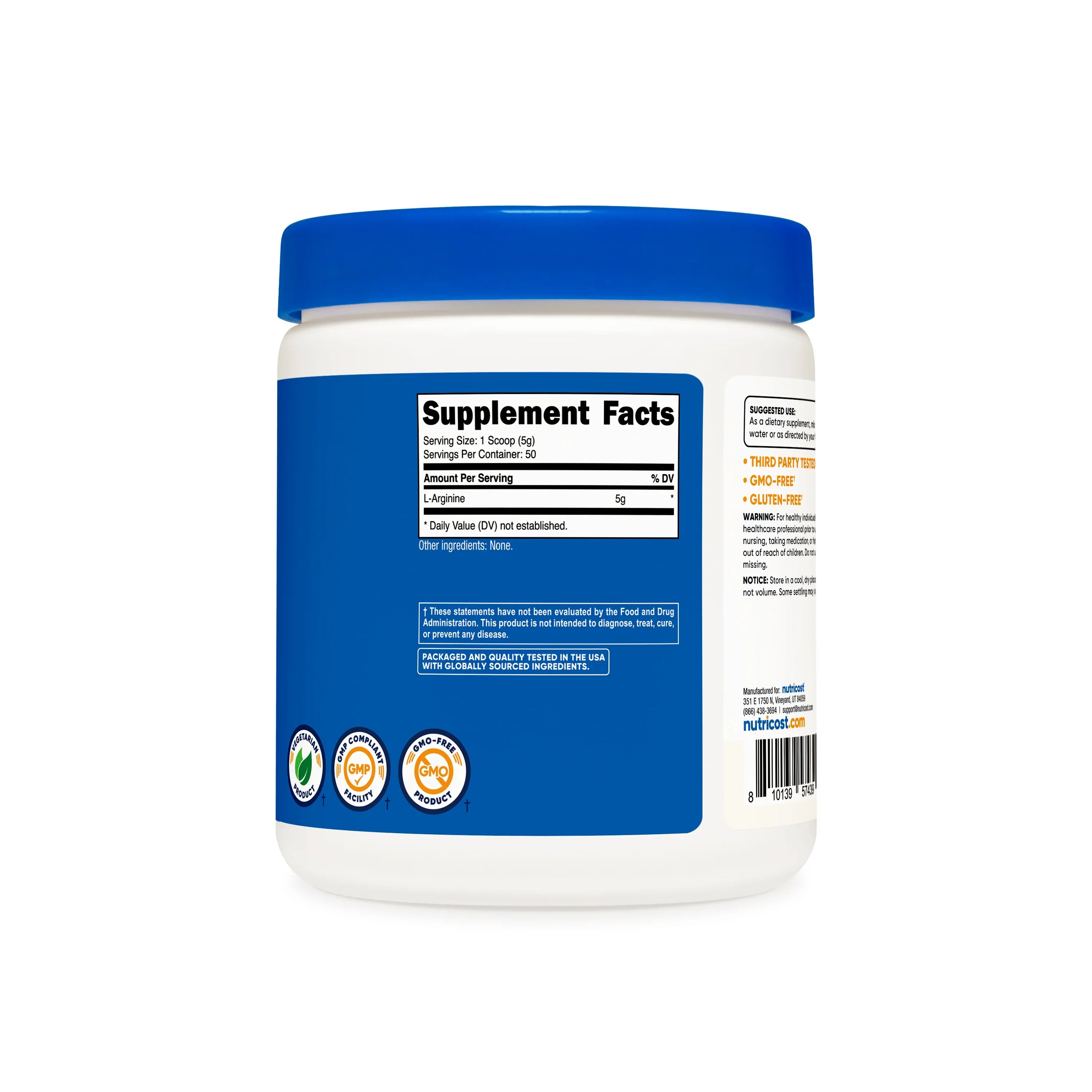 Nutricost L-Arginine Powder