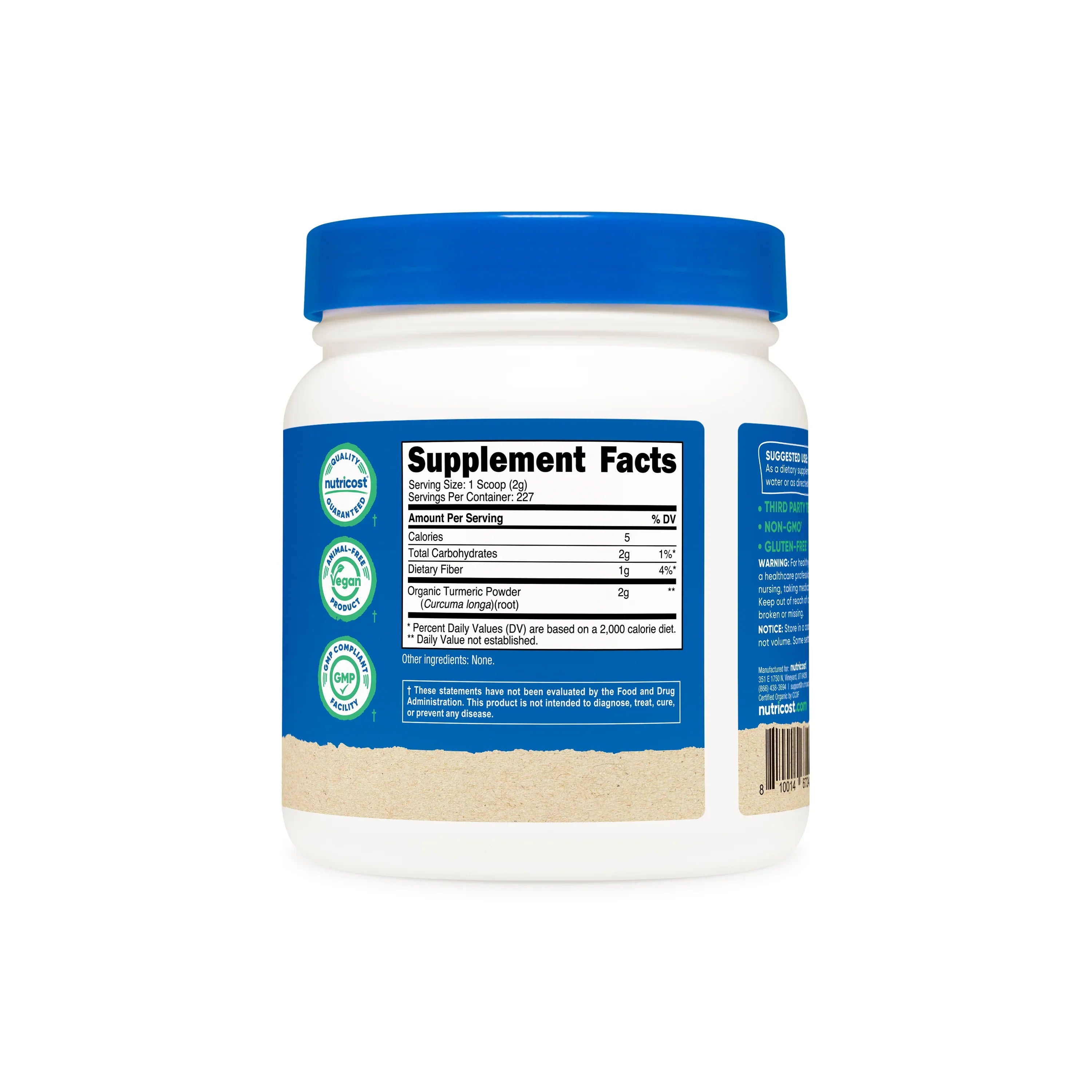 Nutricost Organic Turmeric Powder