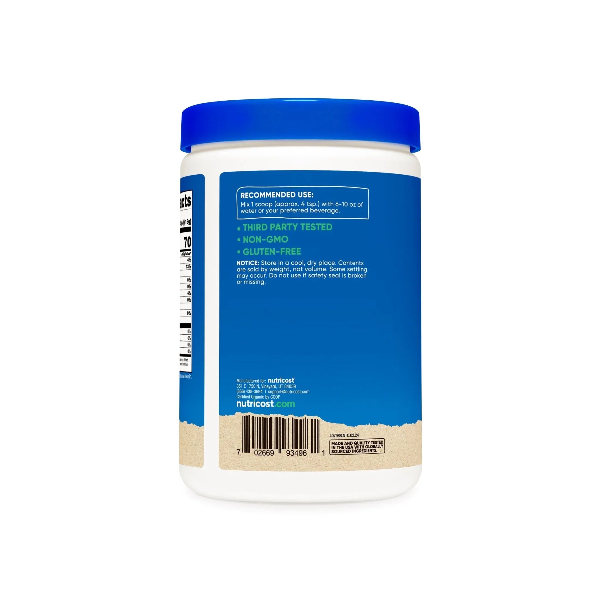 Nutricost Organic Coconut Milk Powder