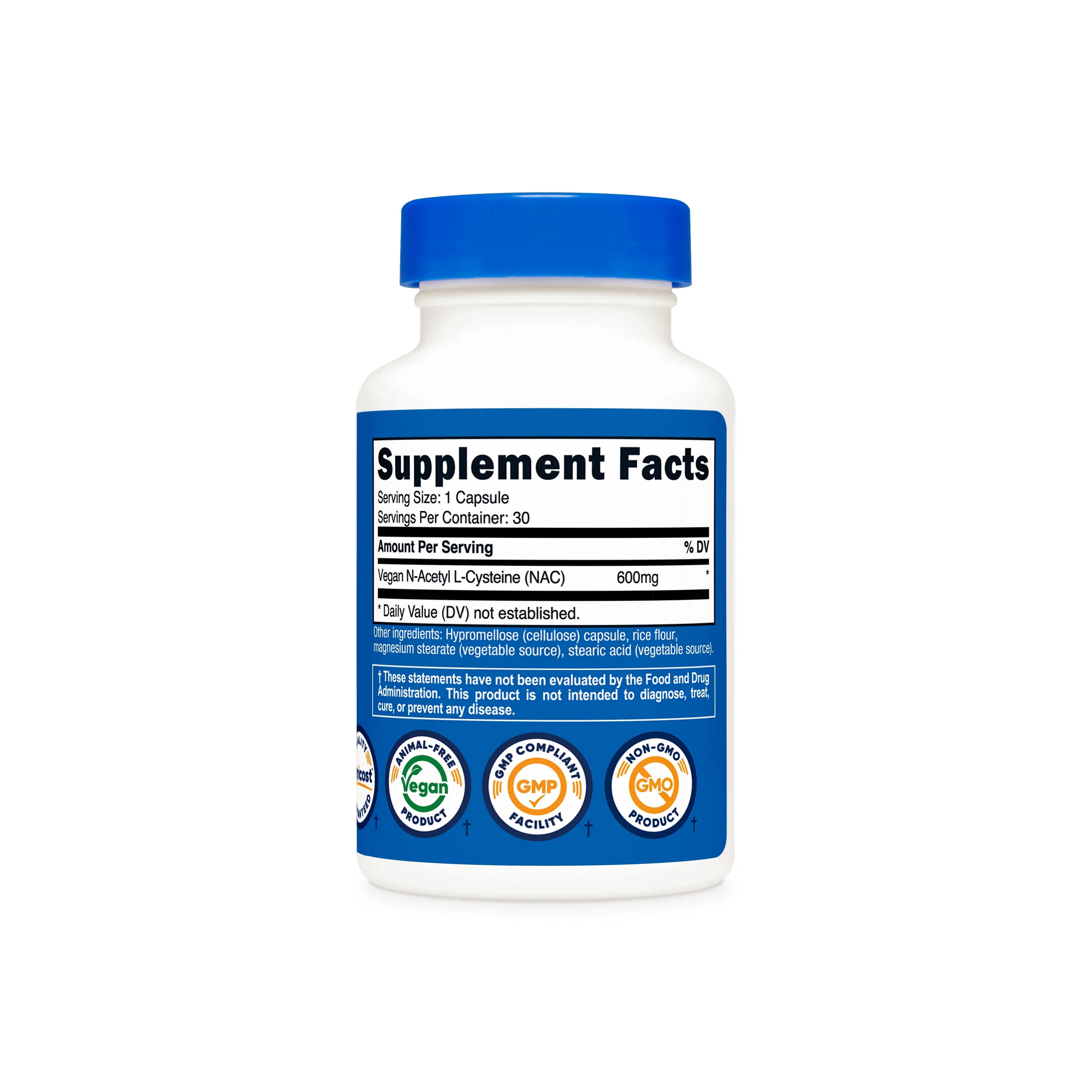 Nutricost N-Acetyl L-Cysteine (NAC) Capsules