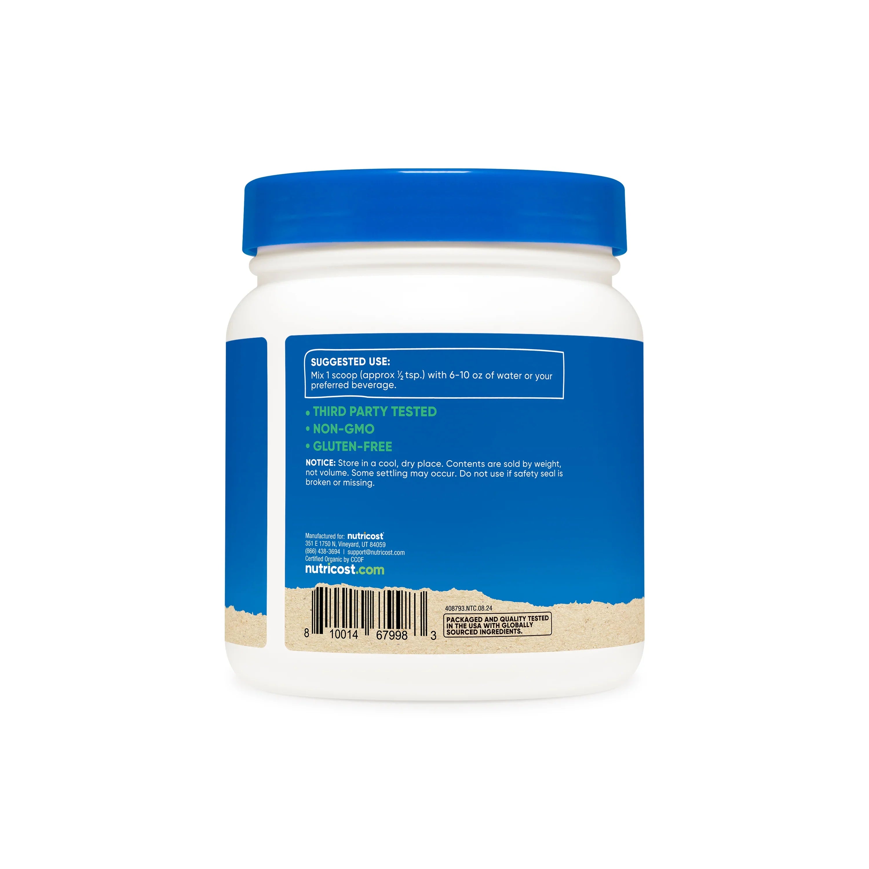 Nutricost Organic Barley Grass Juice Powder