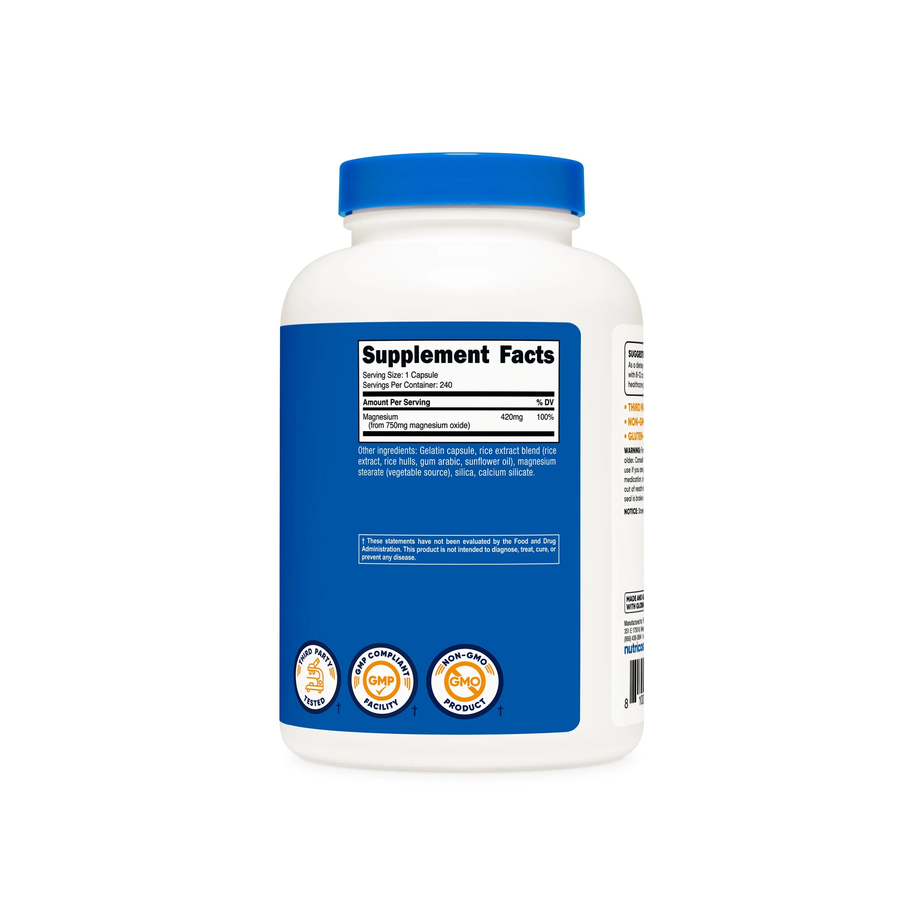 Nutricost Magnesium Oxide Capsules