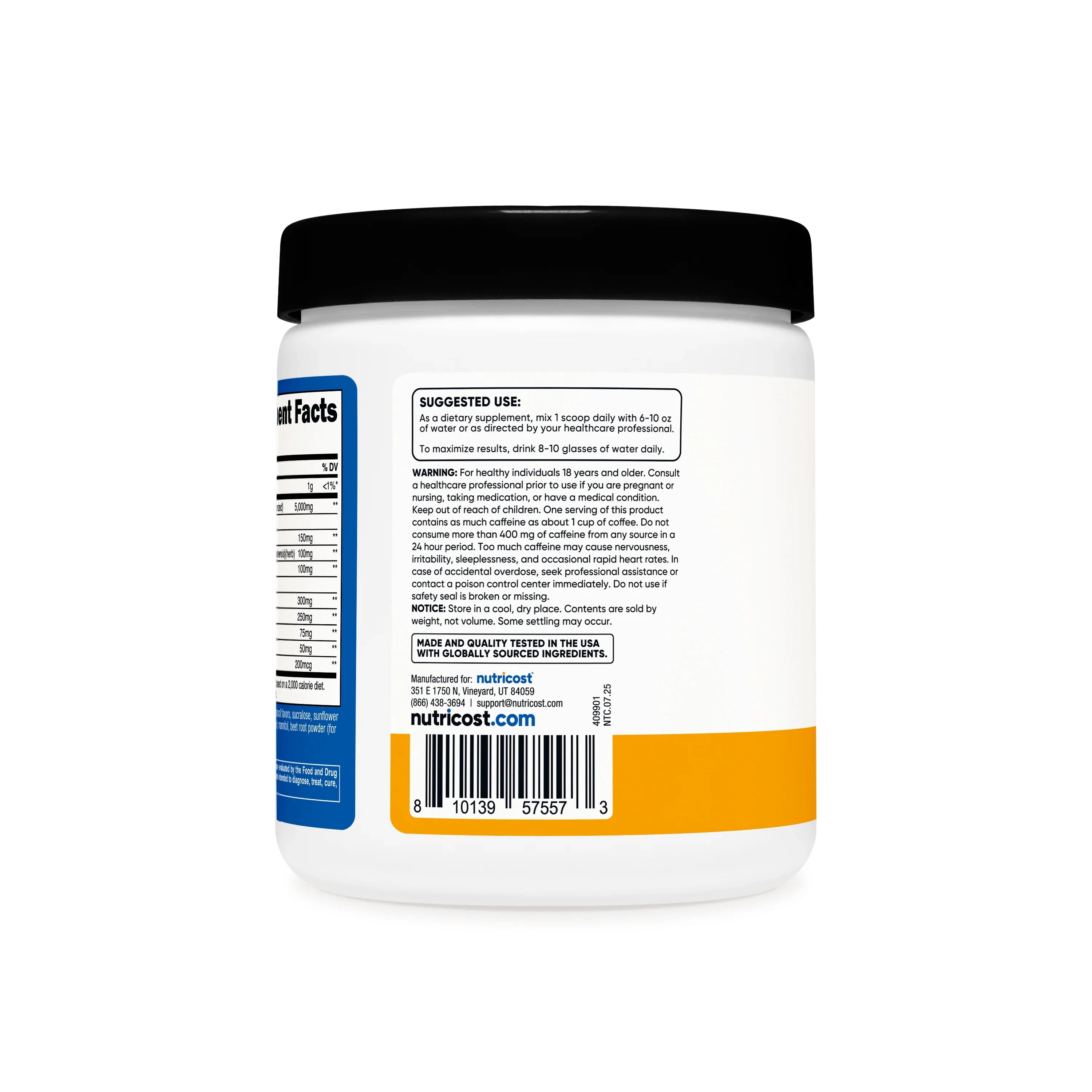 Nutricost Creatine + Energy Powder