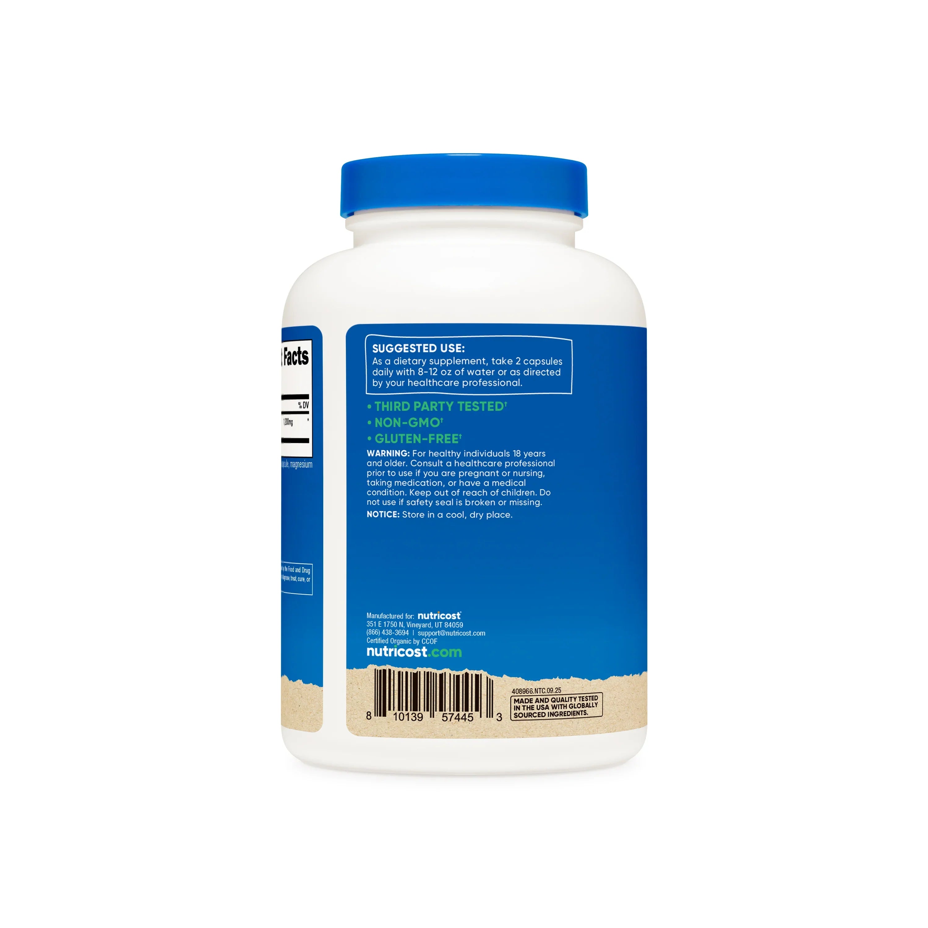 Nutricost Cinnamon Made with Organic Ceylon Capsules