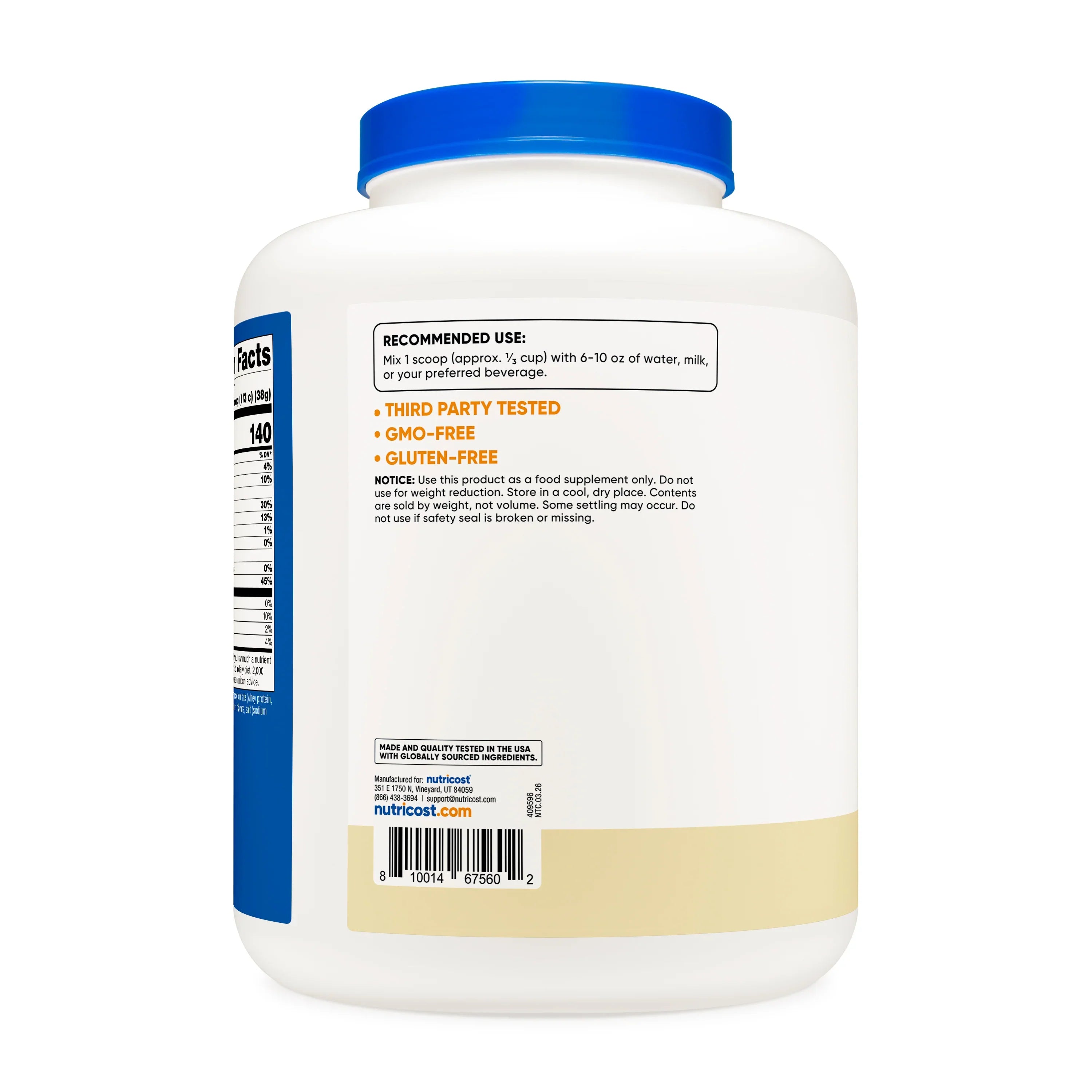 Nutricost Grass-Fed Whey Protein Concentrate Powder