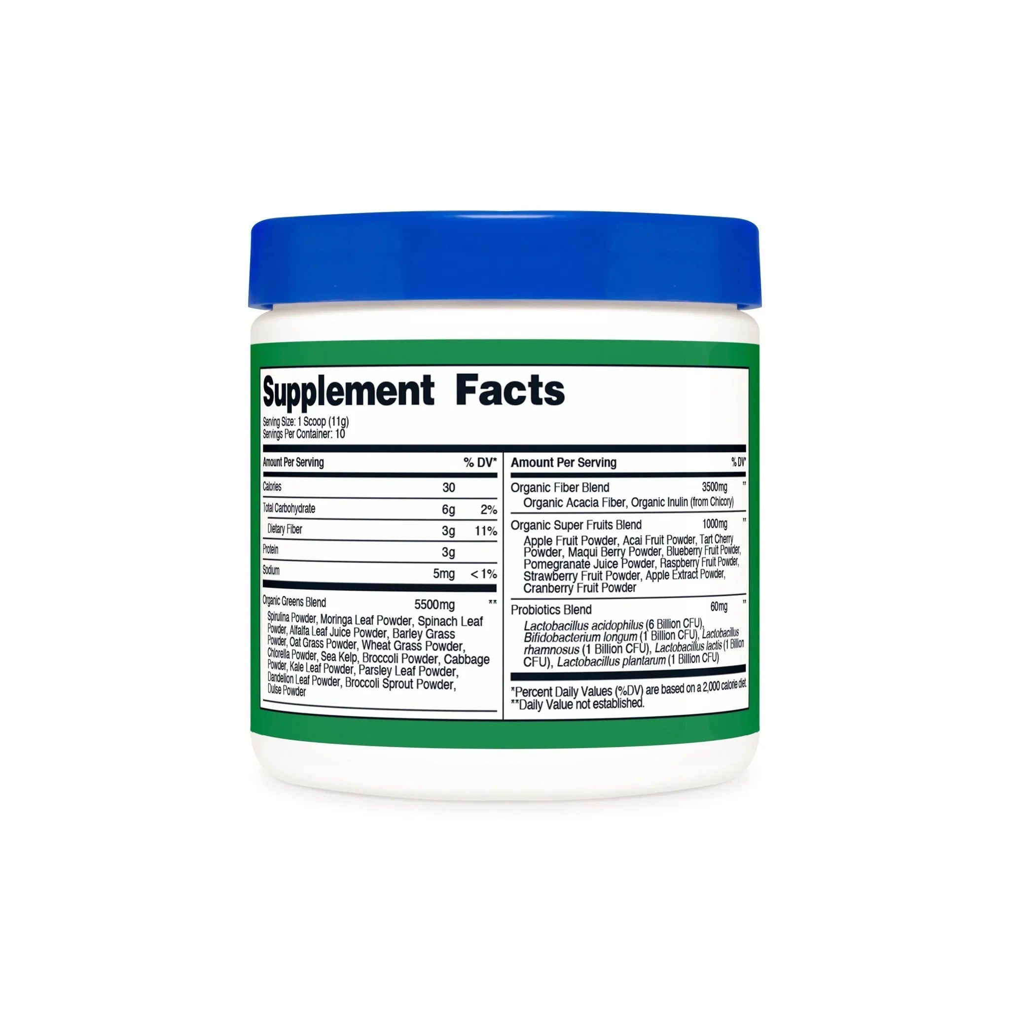 Nutricost Organic Super Greens Powder - 10 Servings