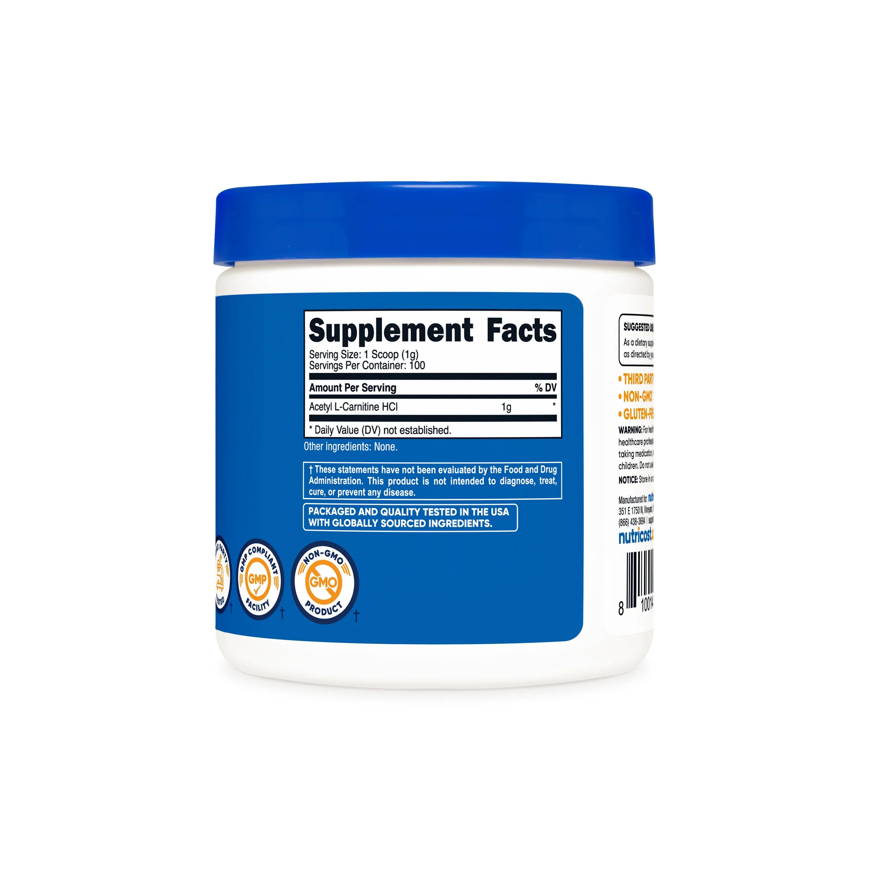Nutricost Acetyl L-Carnitine Powder