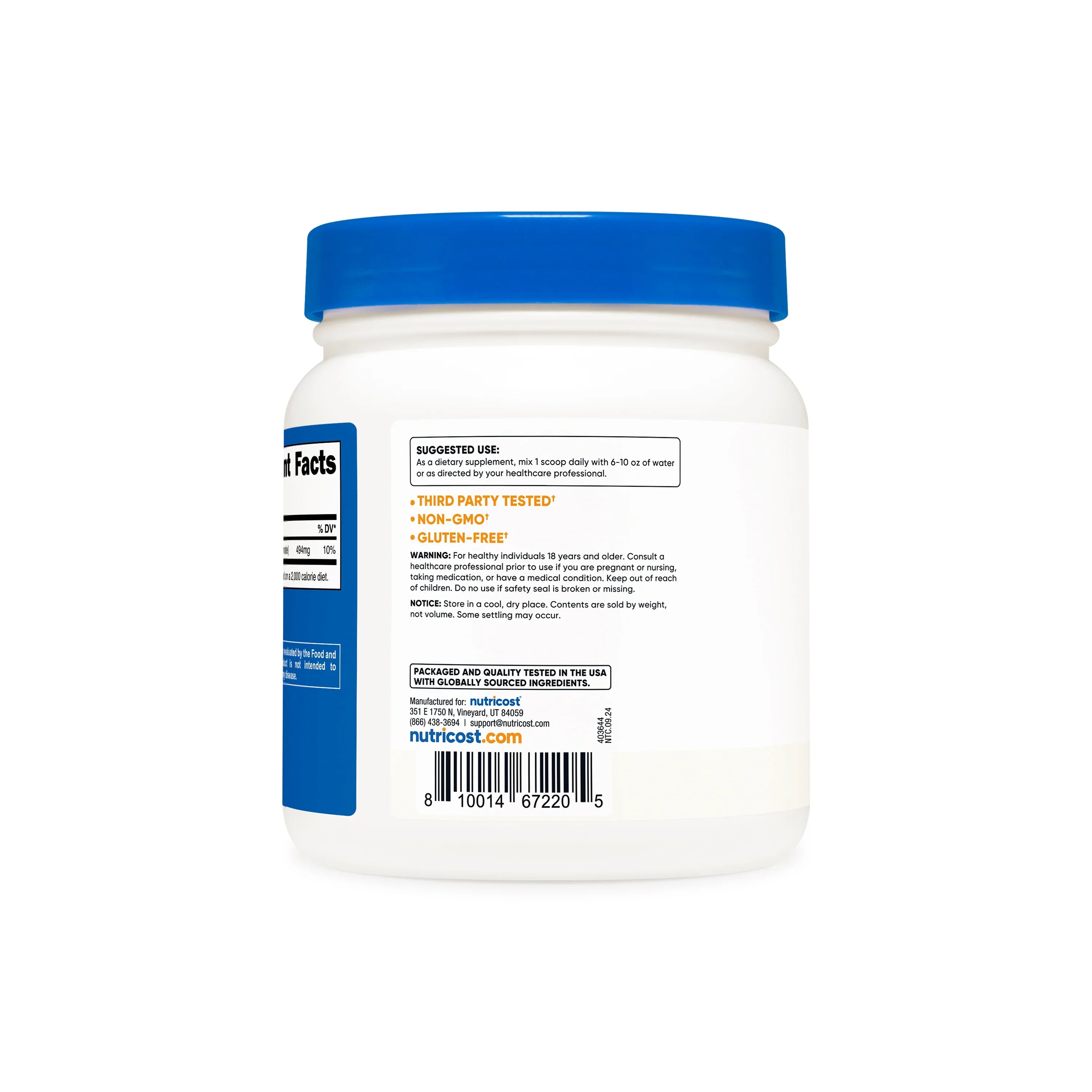 Nutricost Potassium Bicarbonate Powder