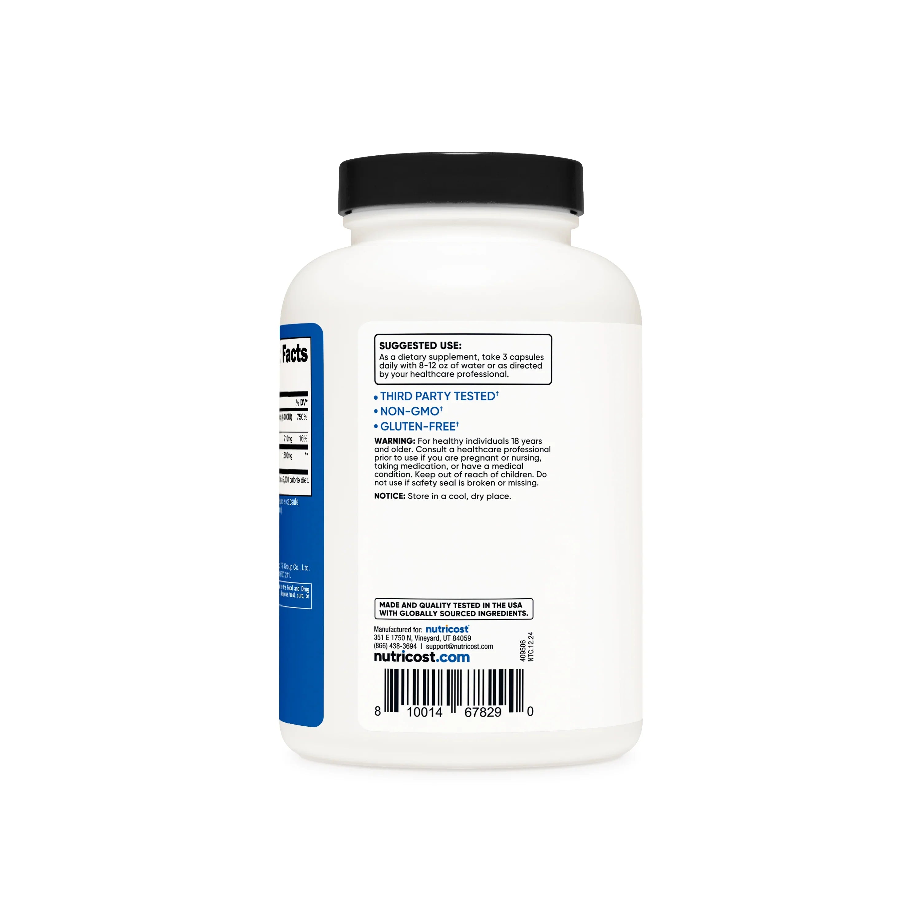 Nutricost HMB With Vitamin D3 Capsules