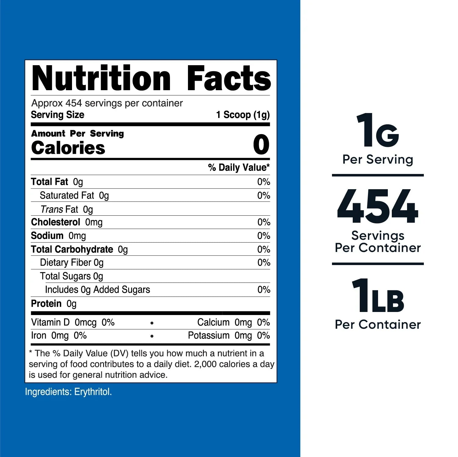 Nutricost Erythritol Powder