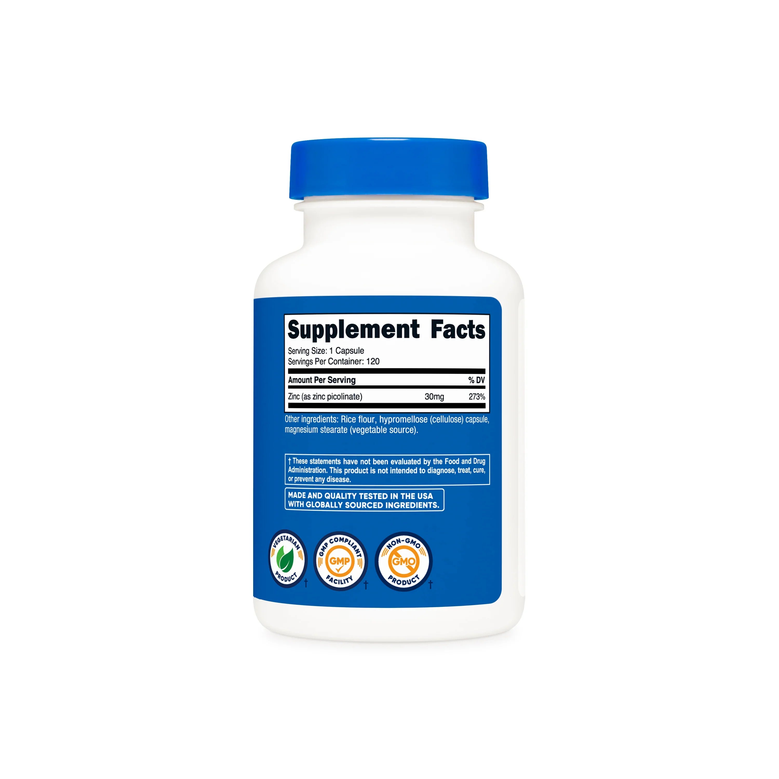 Nutricost Zinc Picolinate (30mg)