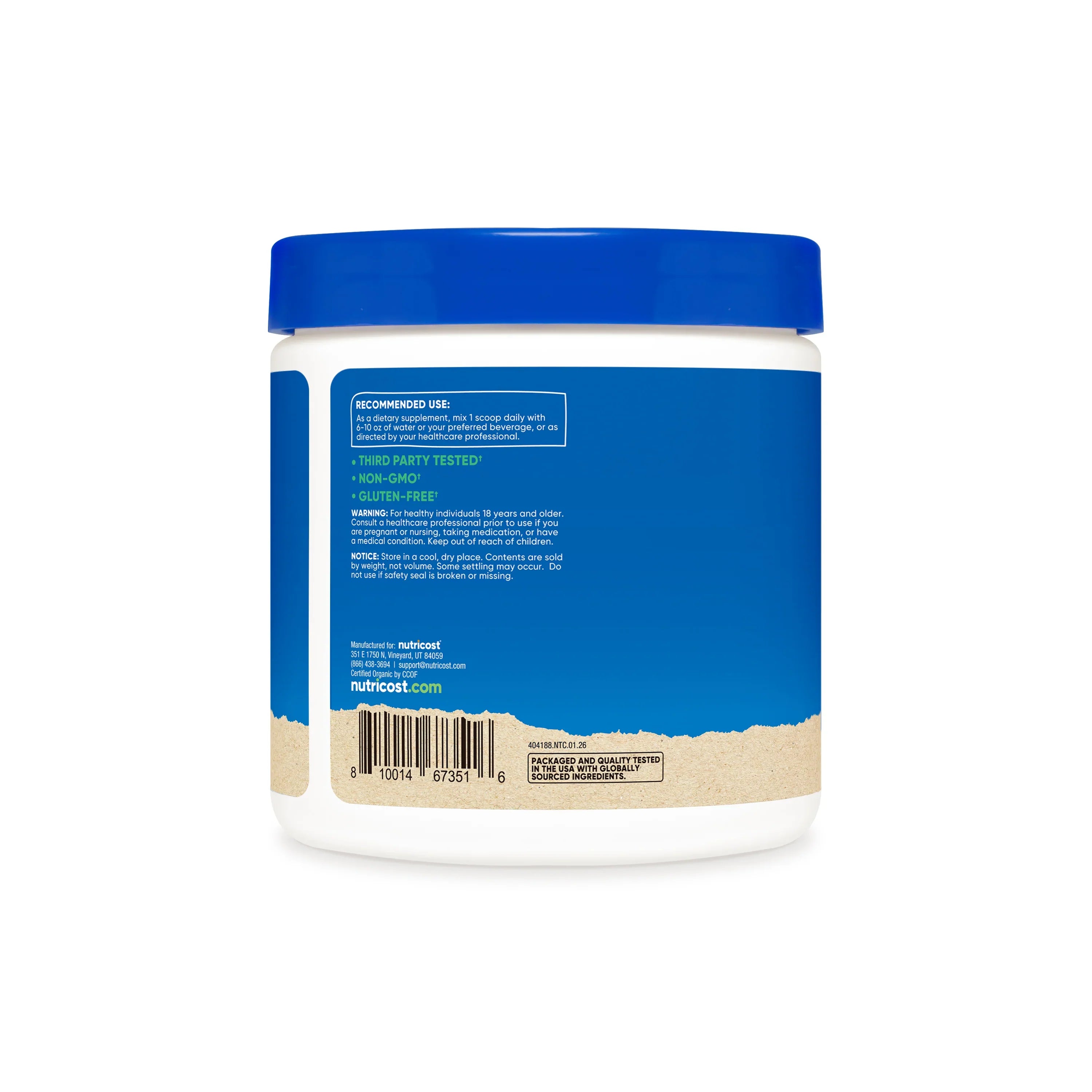 Nutricost Organic Saw Palmetto Powder (8 OZ)