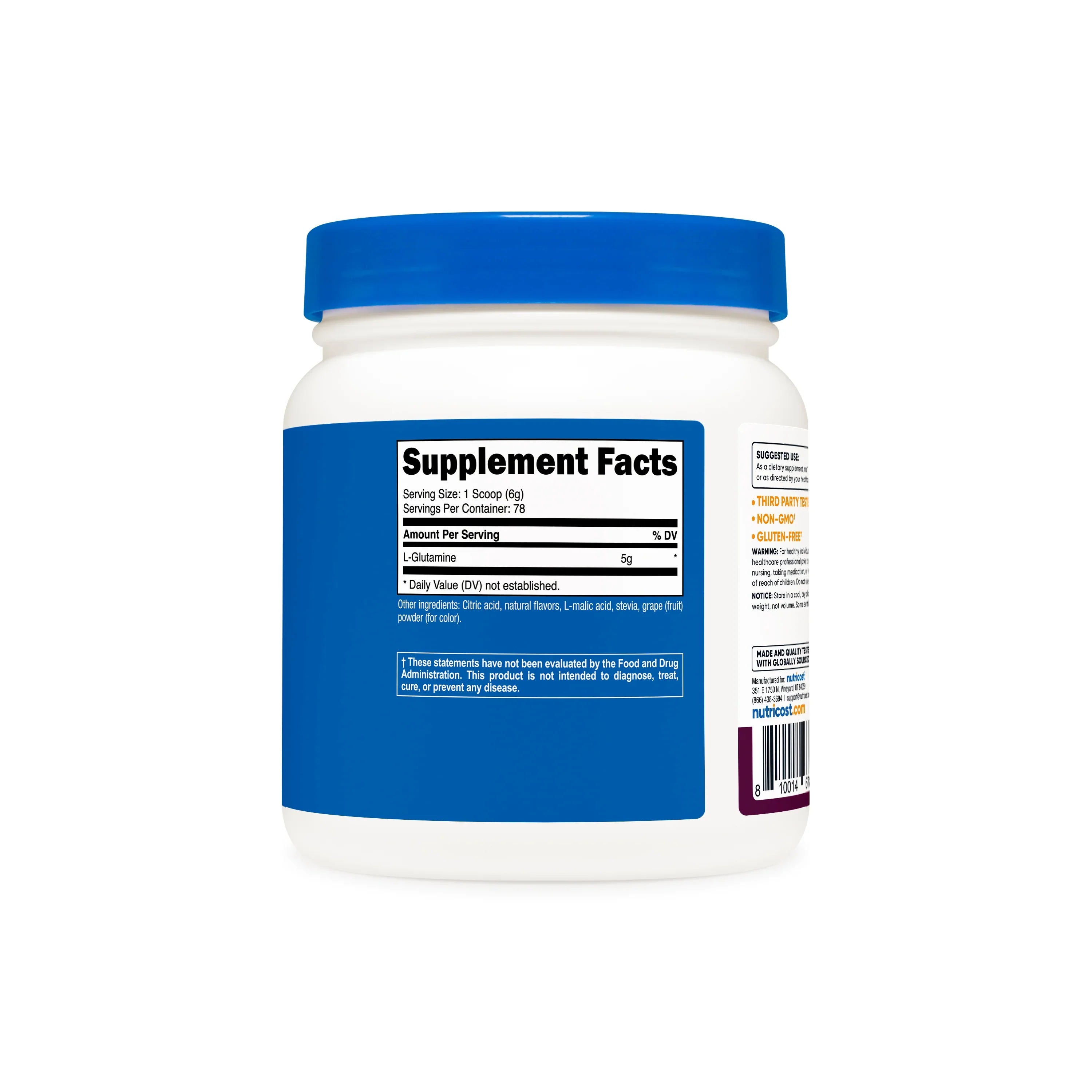 Nutricost L-Glutamine Powder