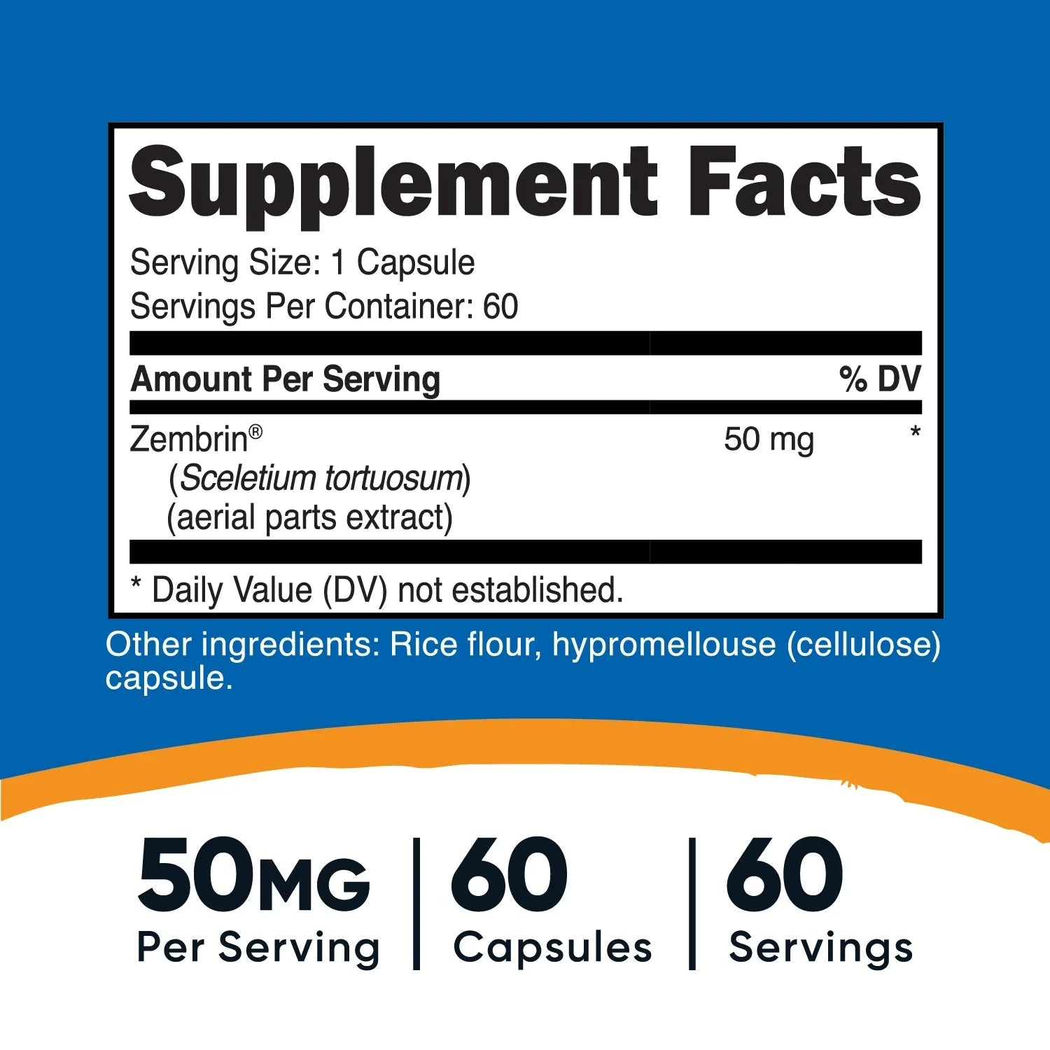 Nutricost Sceletium Tortuosum (Made with Zembrin) Capsules