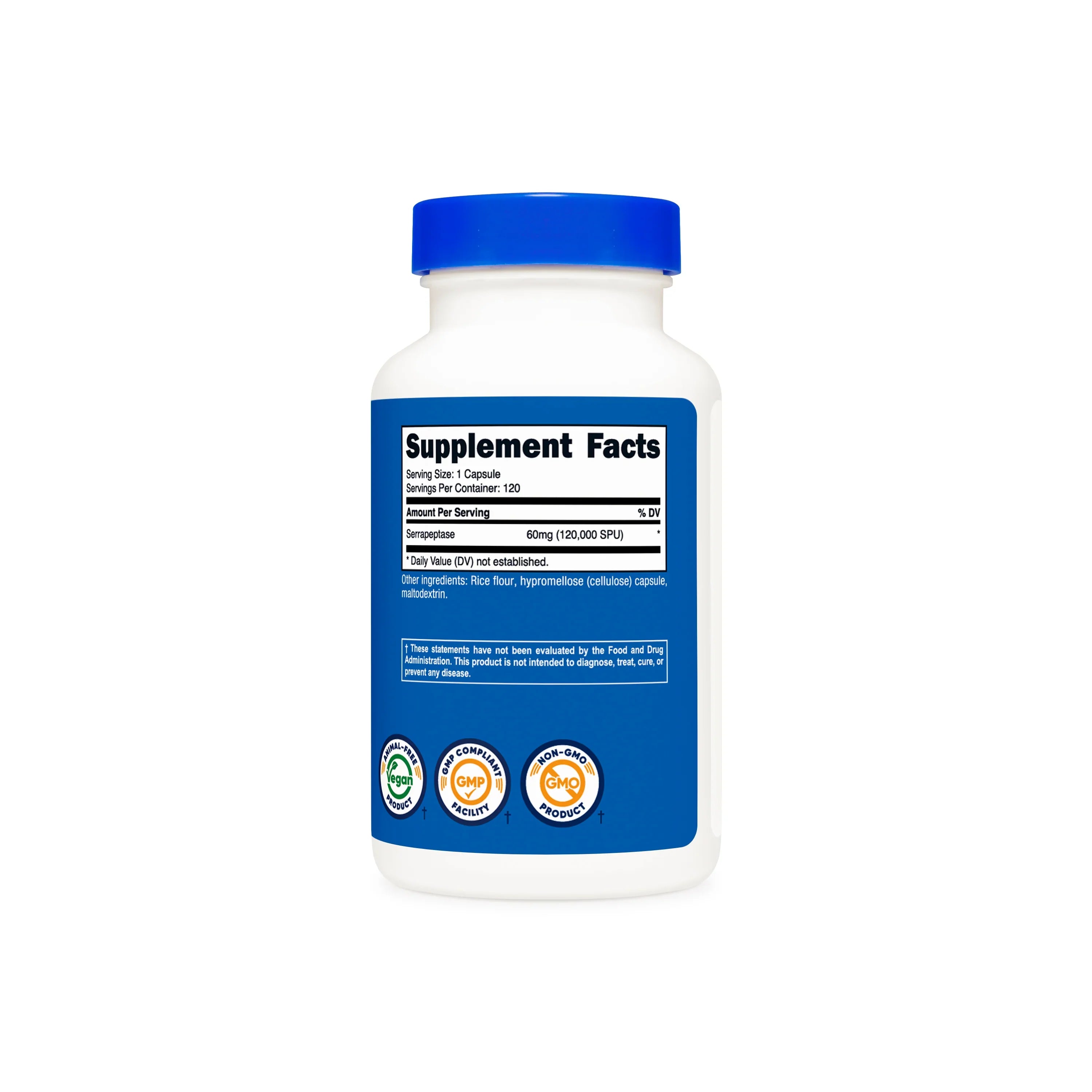 Nutricost Serrapeptase 120,000 SPU (20 MG) (120 CAP)