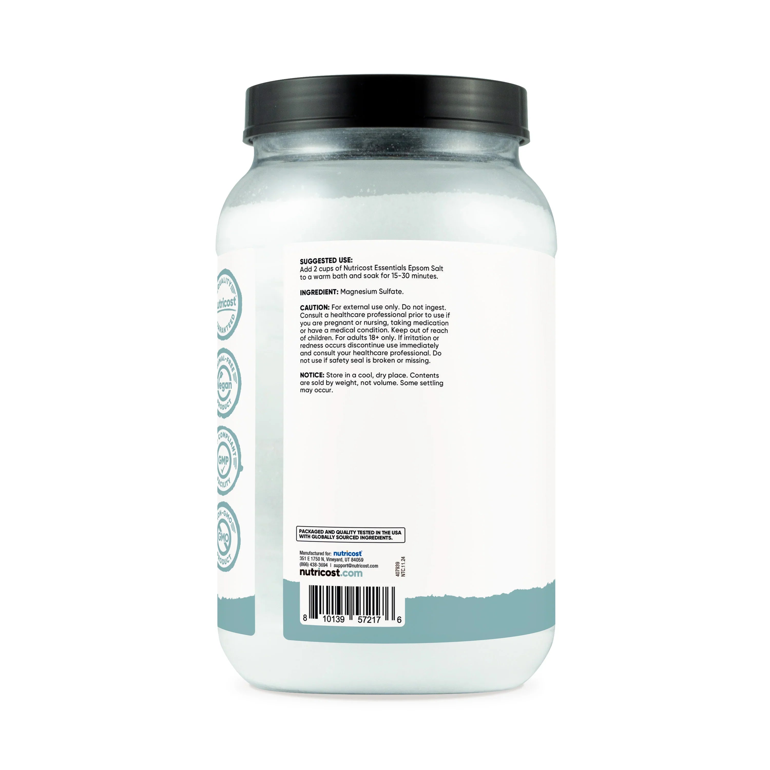 Nutricost Pure Epsom Salt