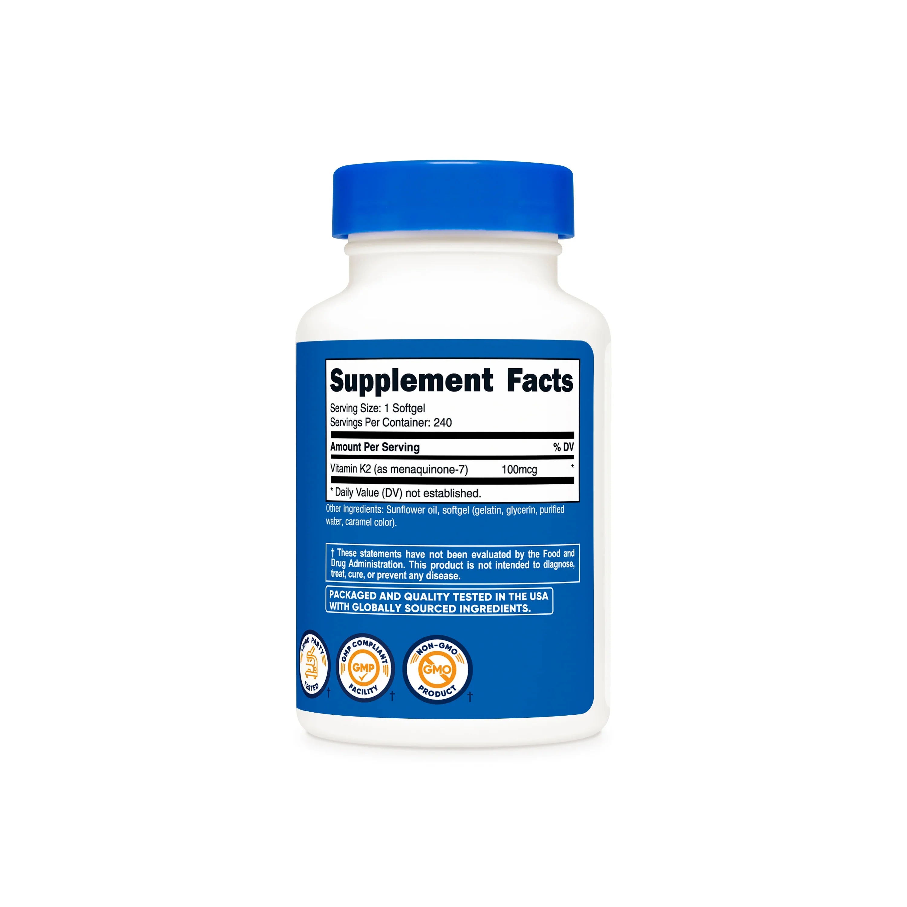 Nutricost Vitamin K2 MK-7 Softgels