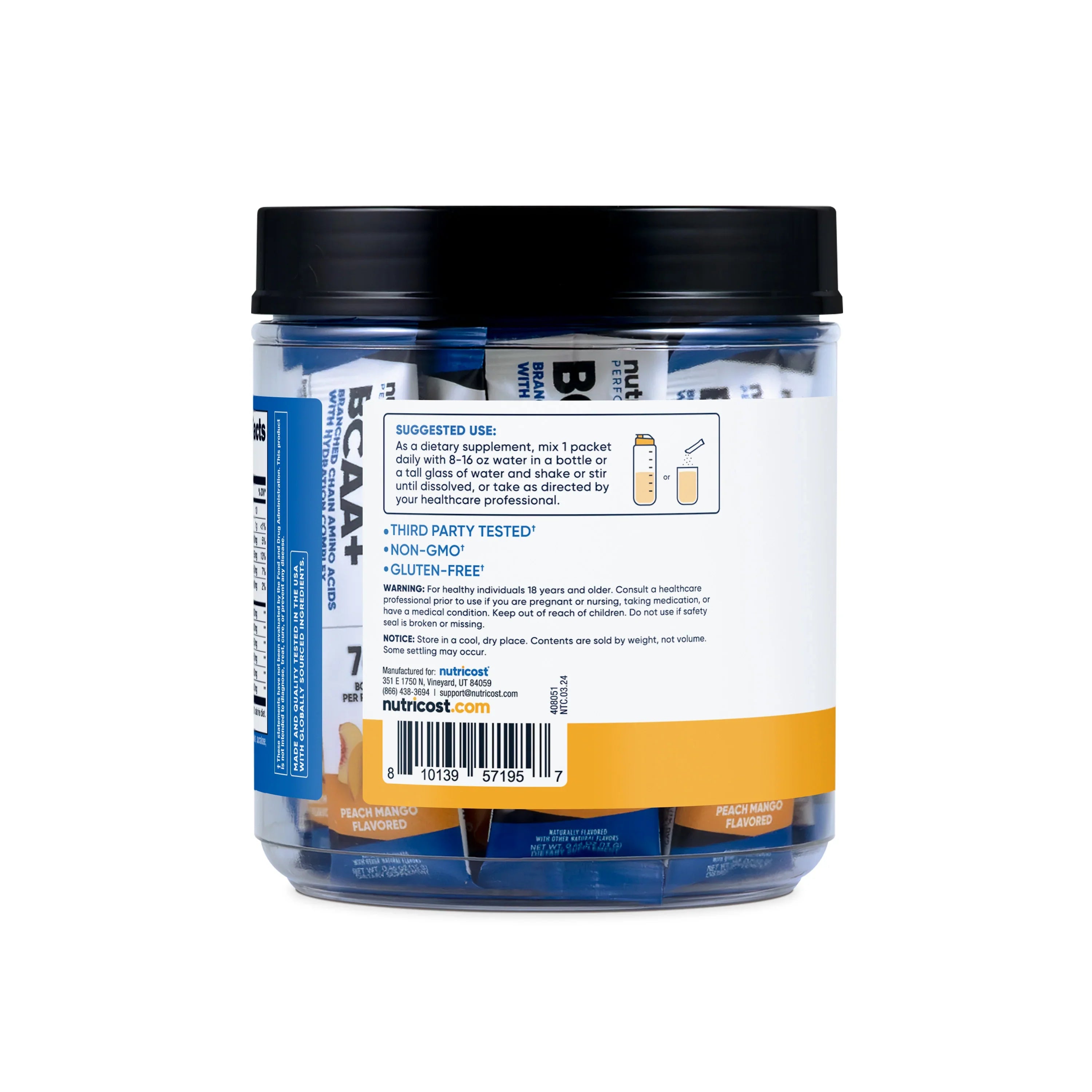 Nutricost BCAA+ Hydration Stickpacks