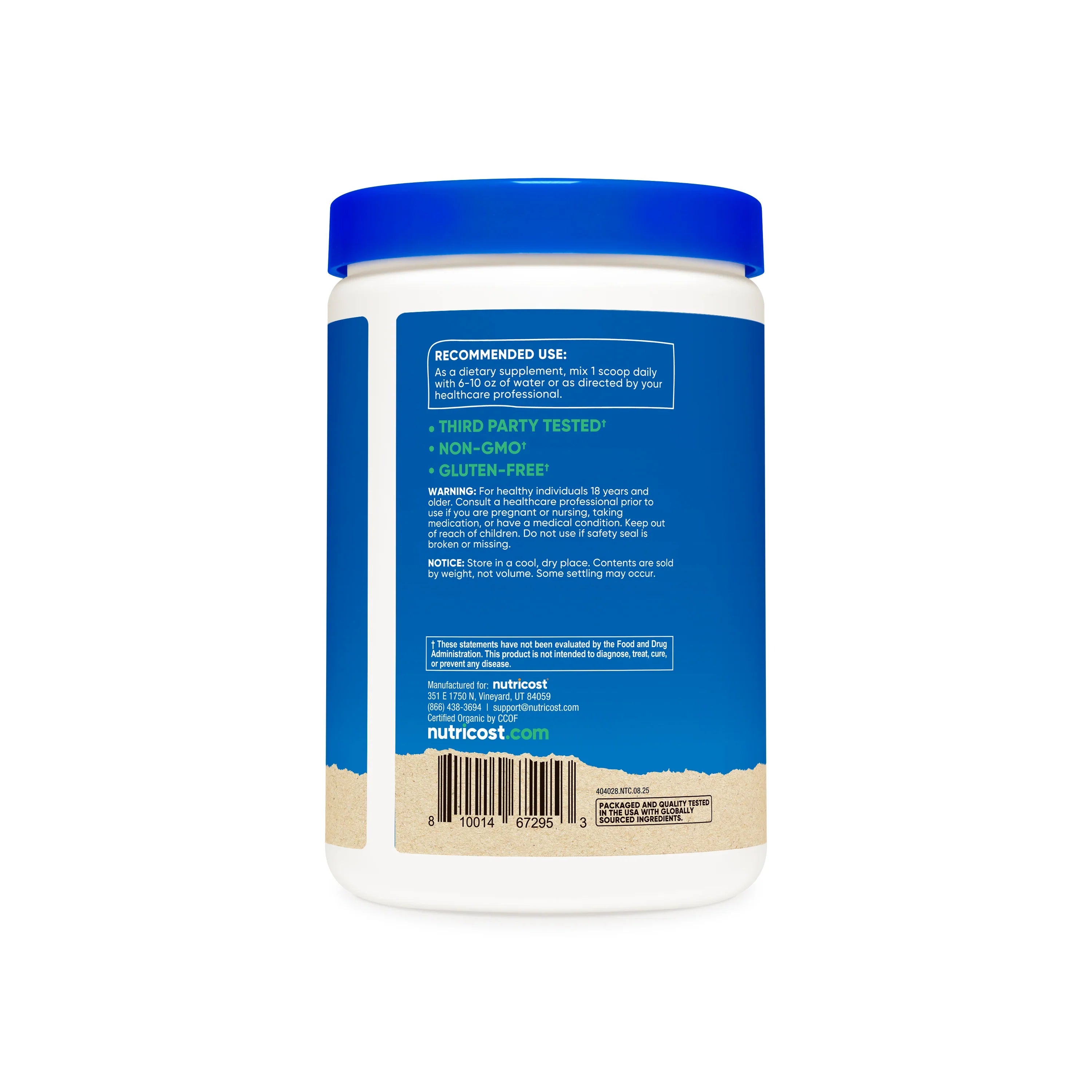 Nutricost Organic Shatavari Powder UF (1 LB)