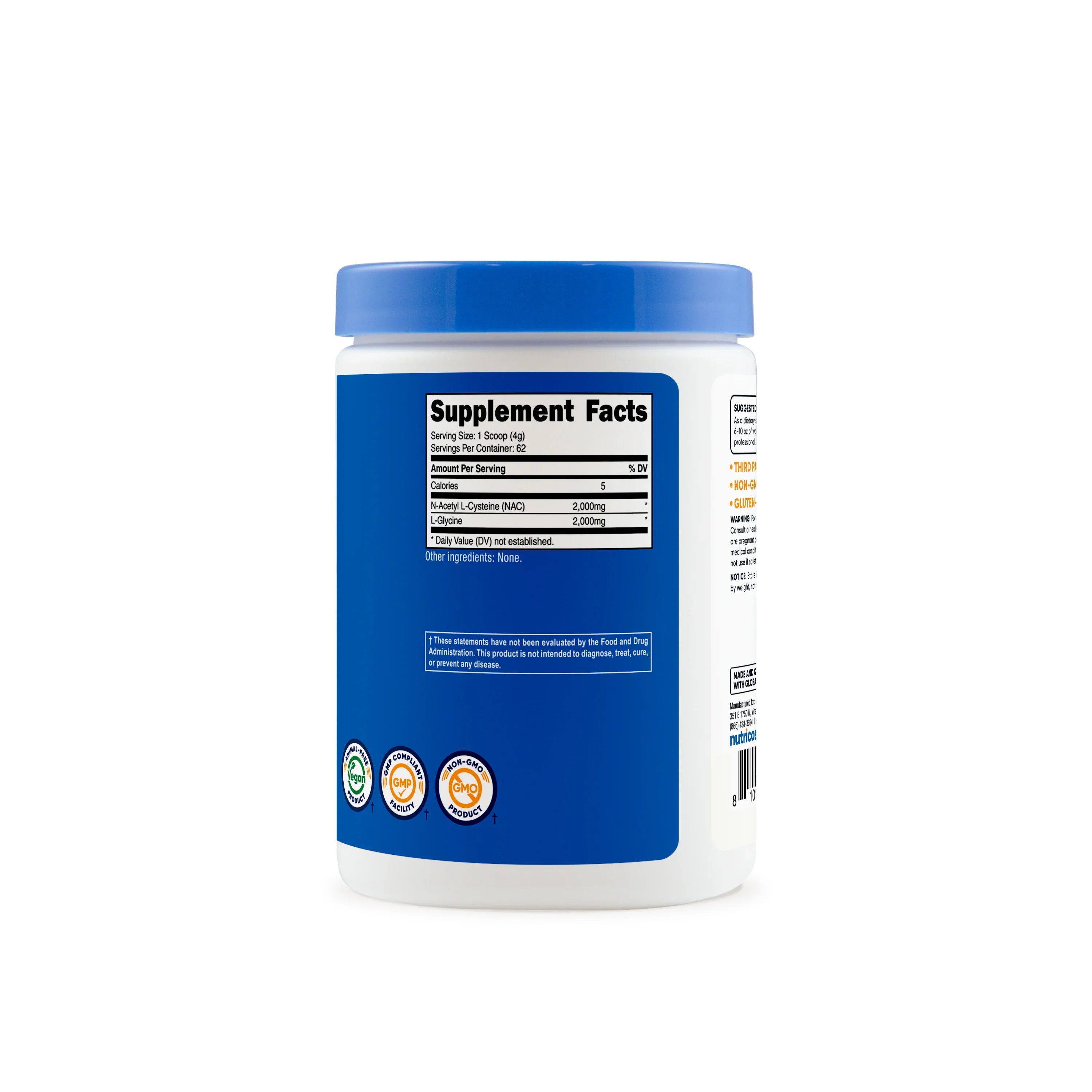 Nutricost NAC + Glycine Powder