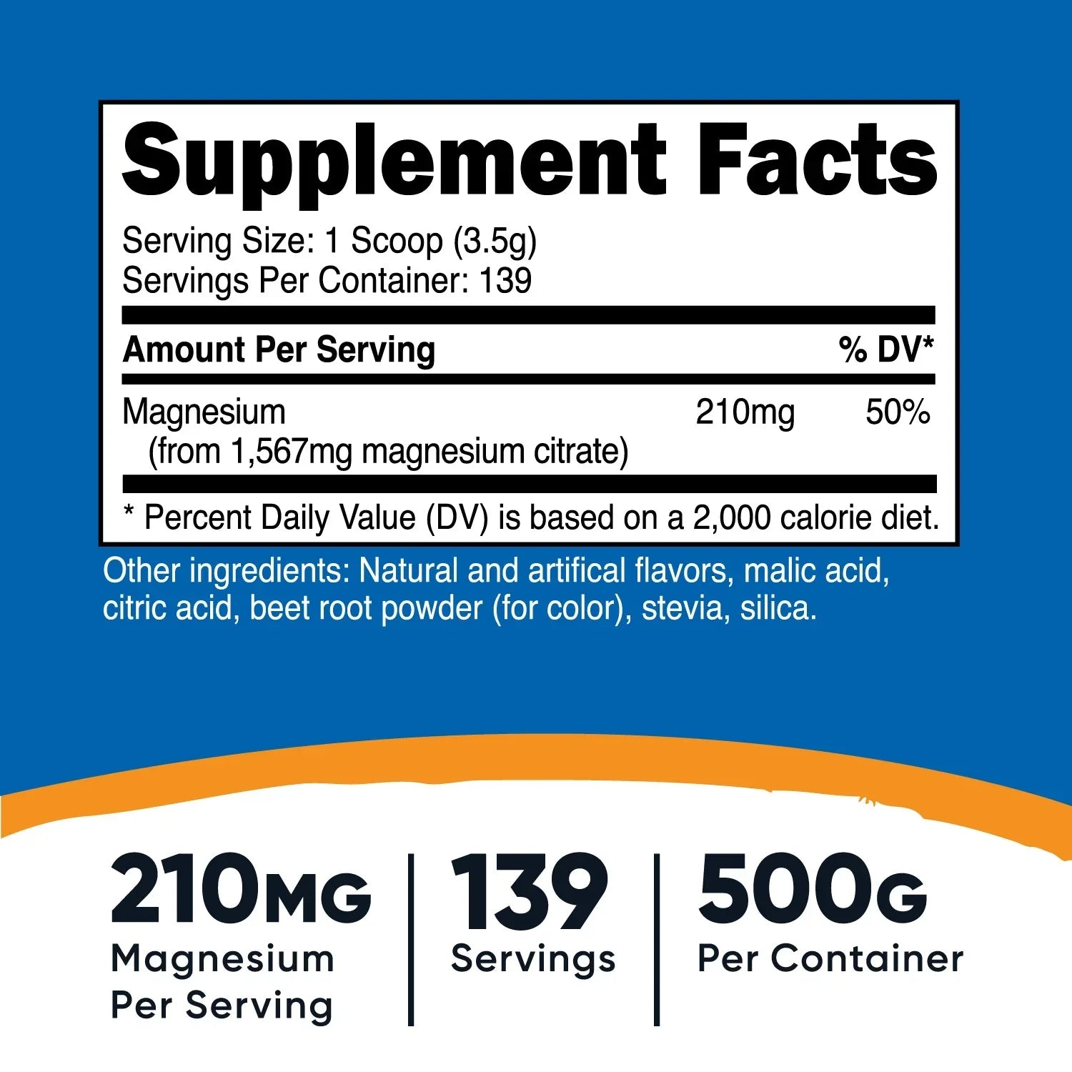 Nutricost Magnesium Citrate Powder