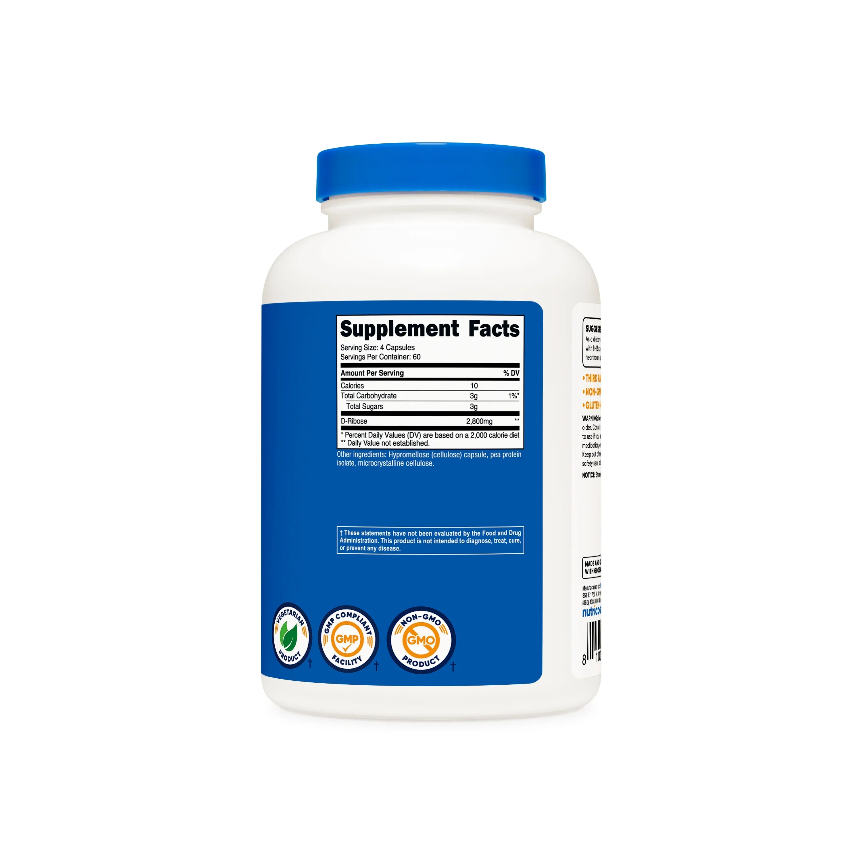 Nutricost D-Ribose Capsules