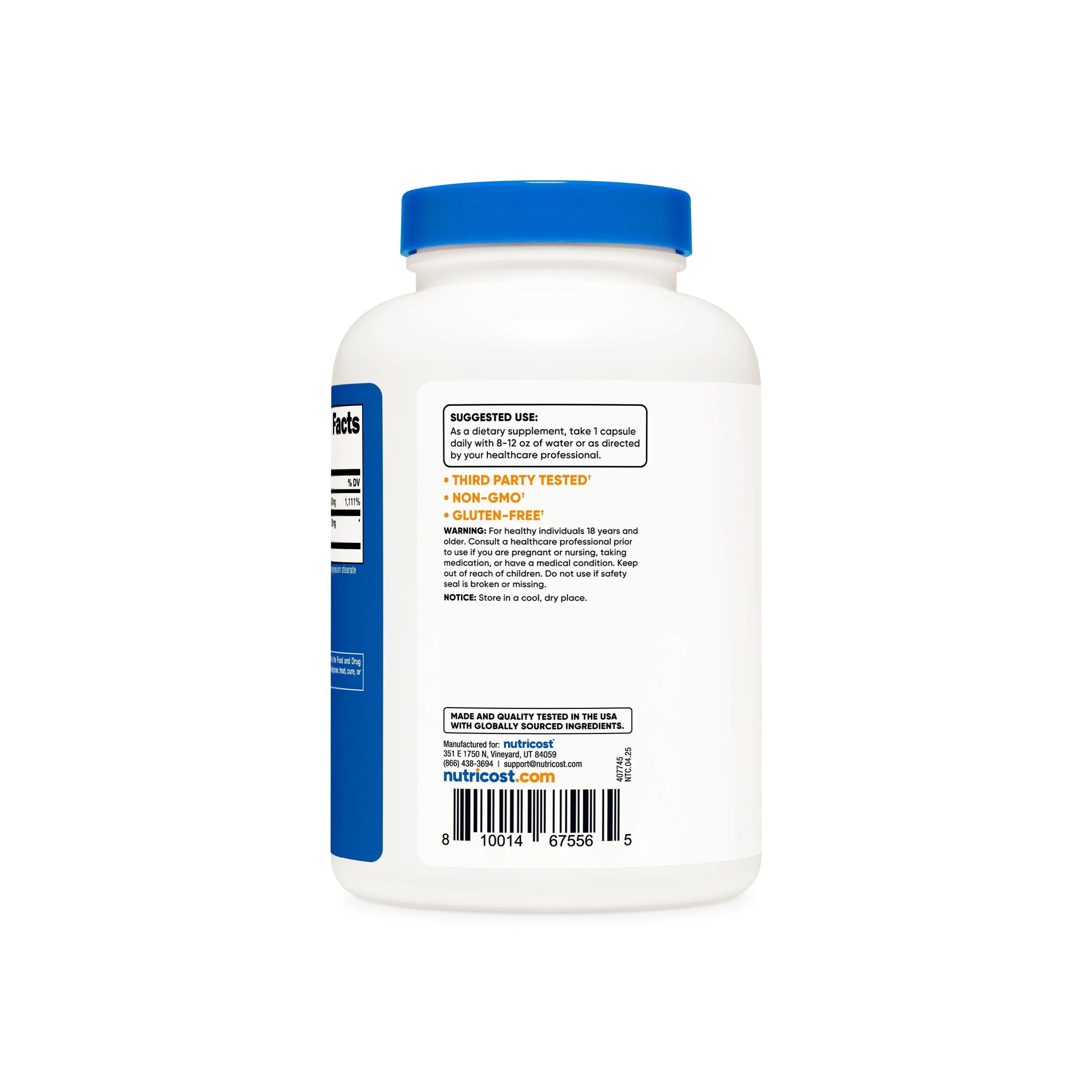 Nutricost Vitamin C with Rose Hips Capsules