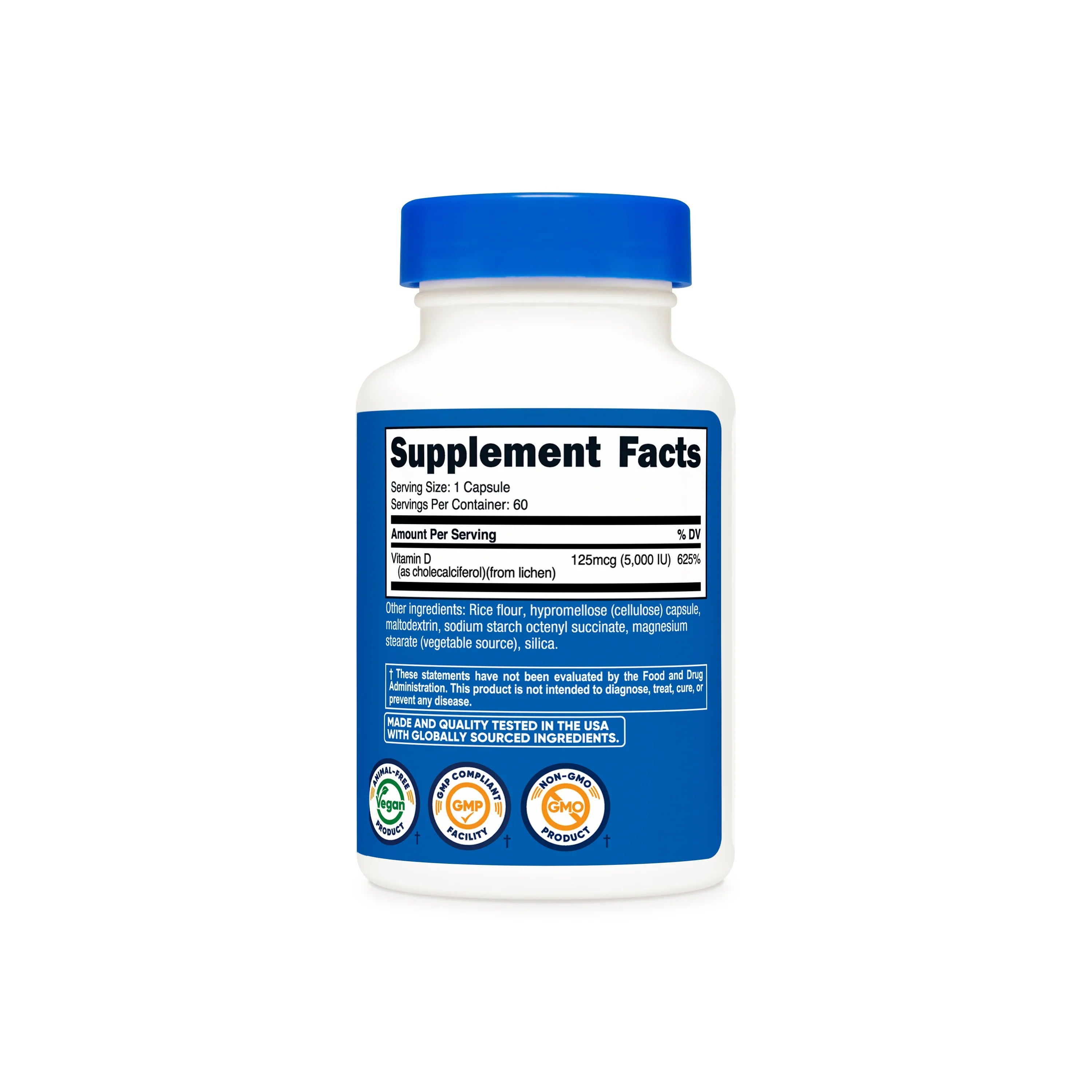 Nutricost Vegan Vitamin D3 Capsules