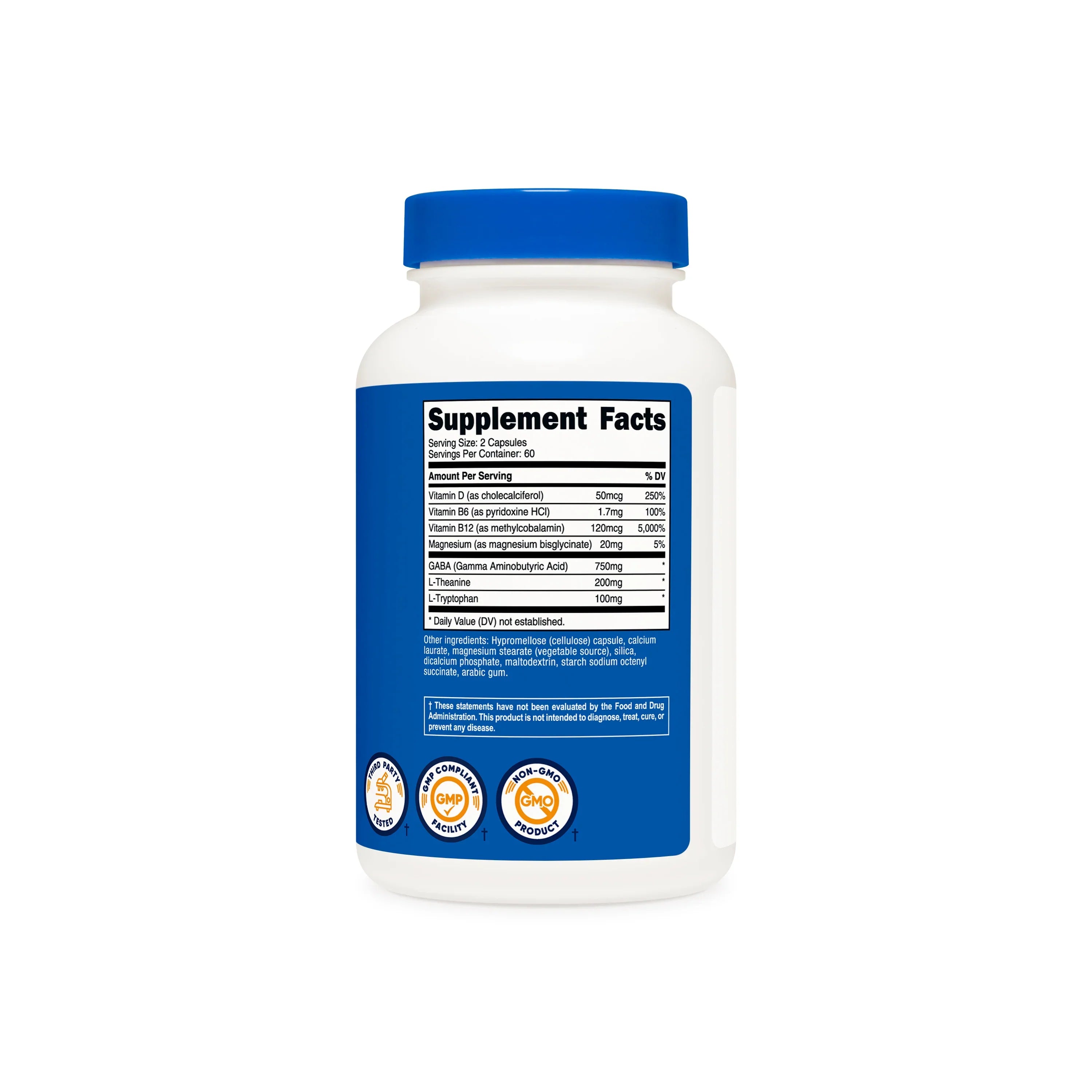 Nutricost GABA (750mg) + L-Theanine (200mg)