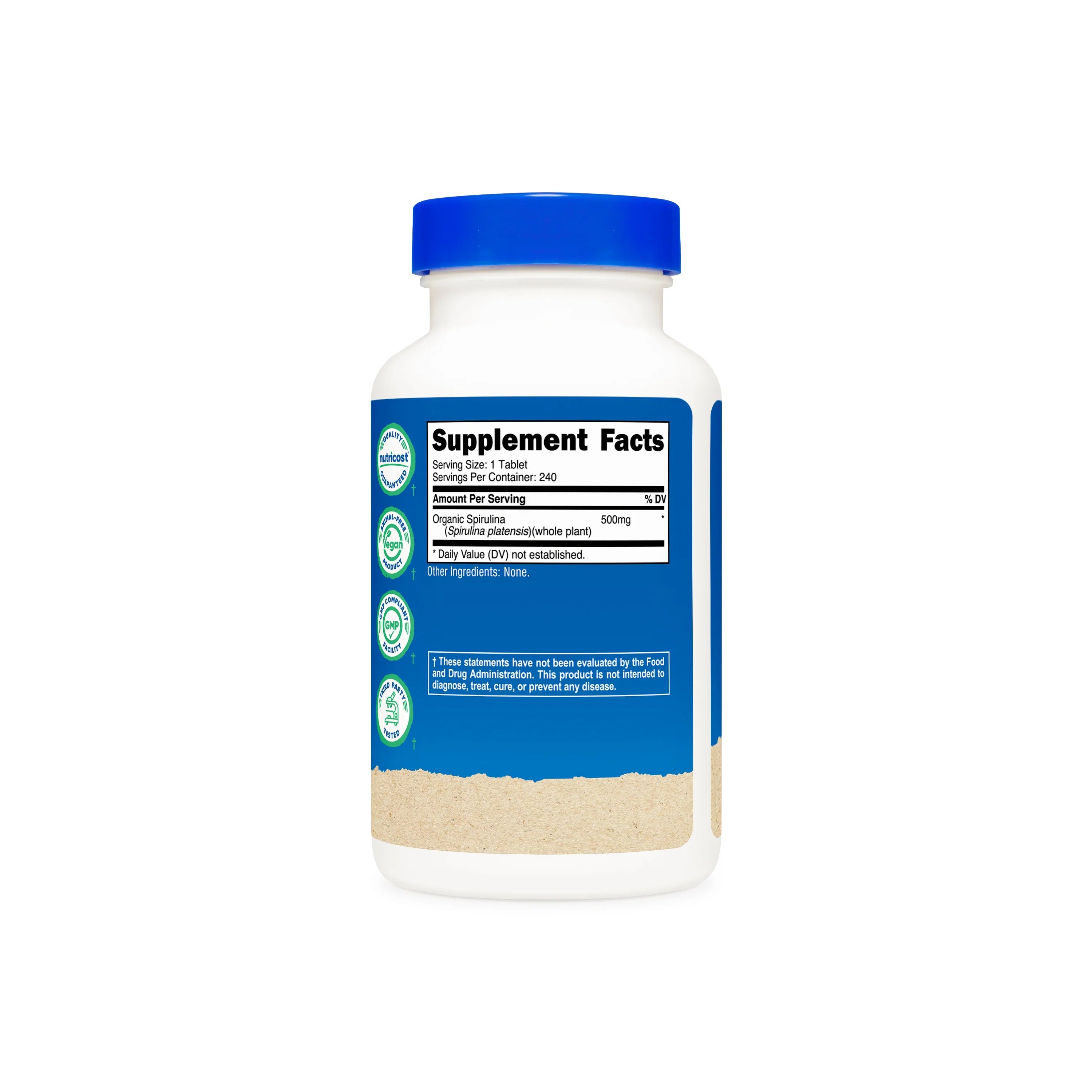 Nutricost Organic Spirulina Tablets
