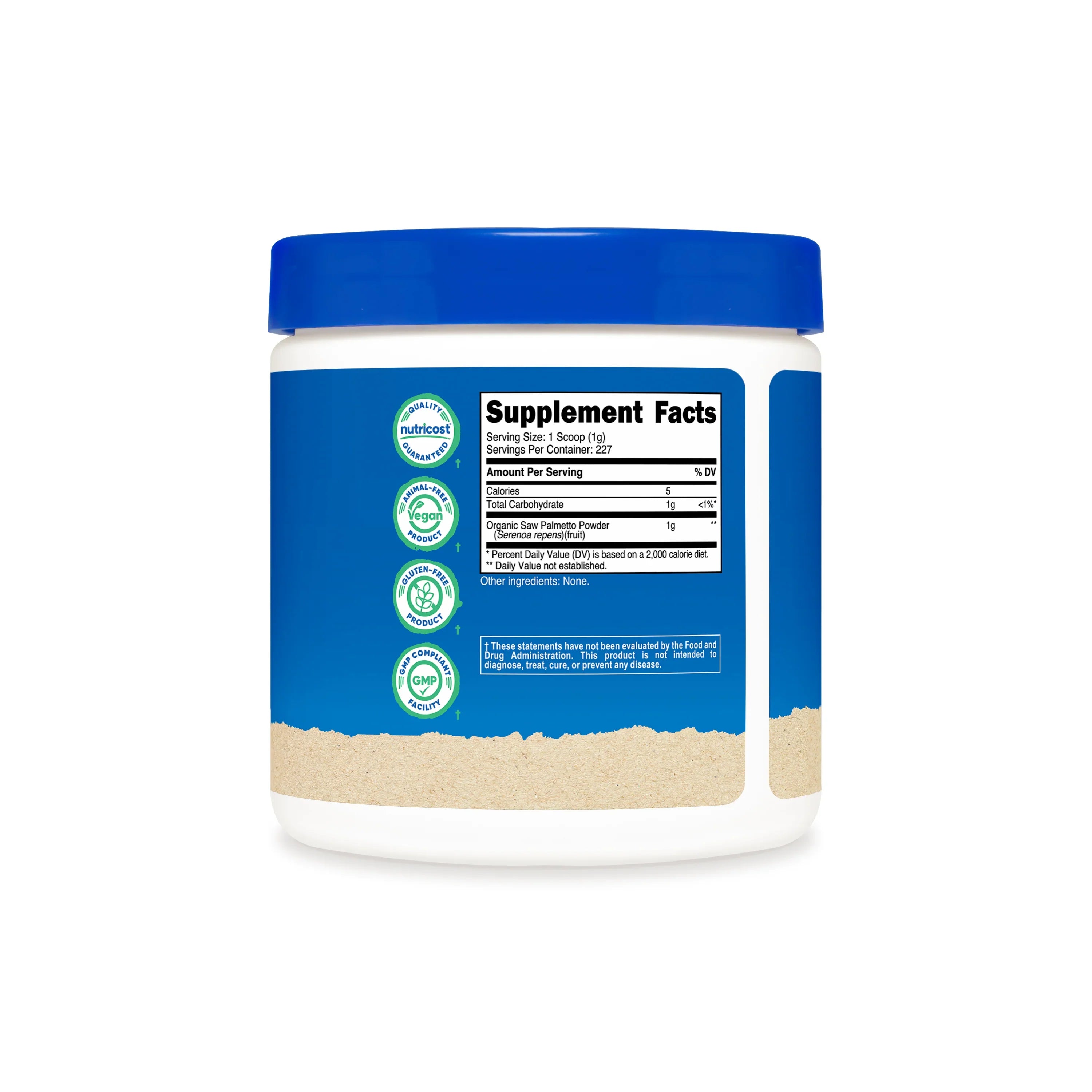 Nutricost Organic Saw Palmetto Powder (8 OZ)