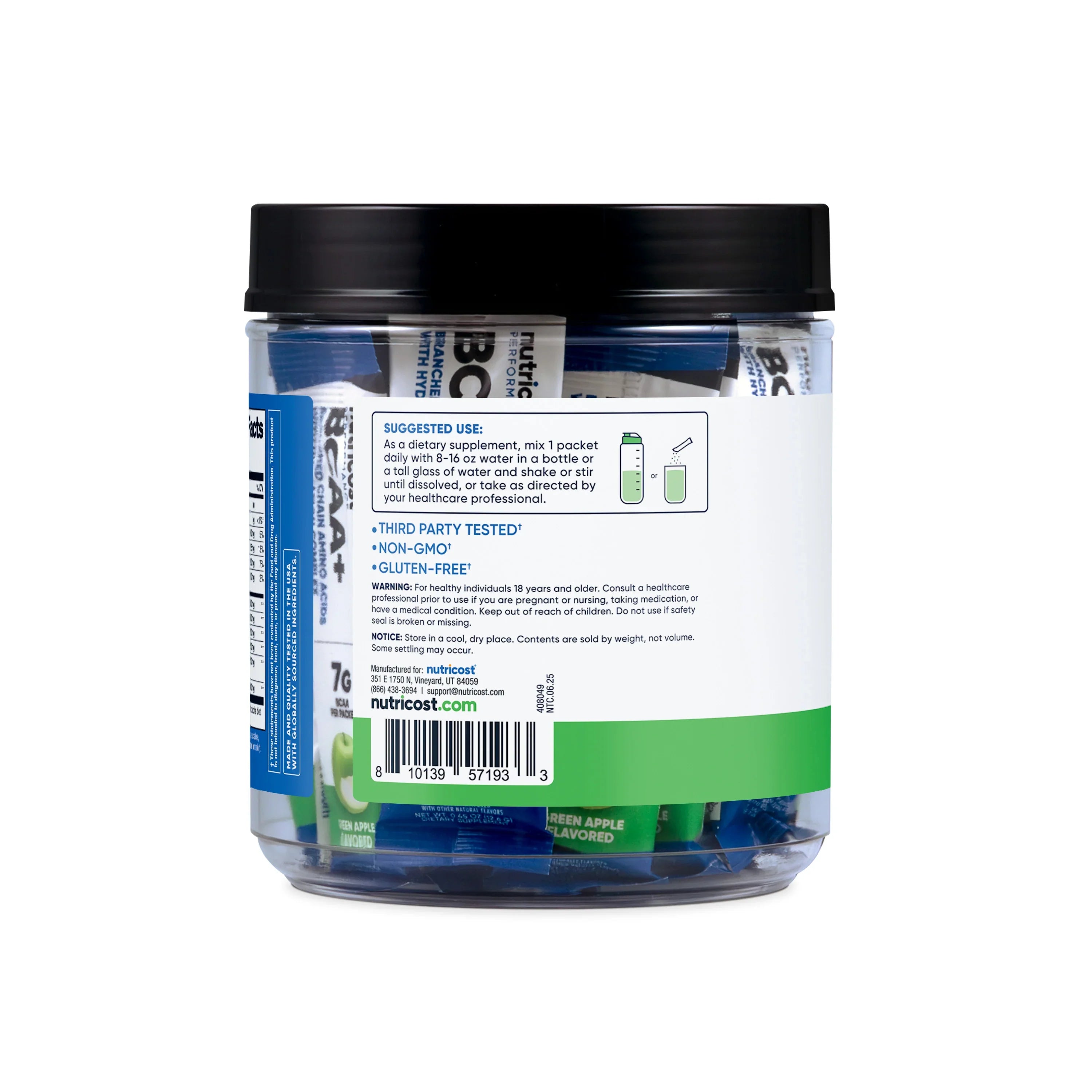 Nutricost BCAA+ Hydration Stickpacks