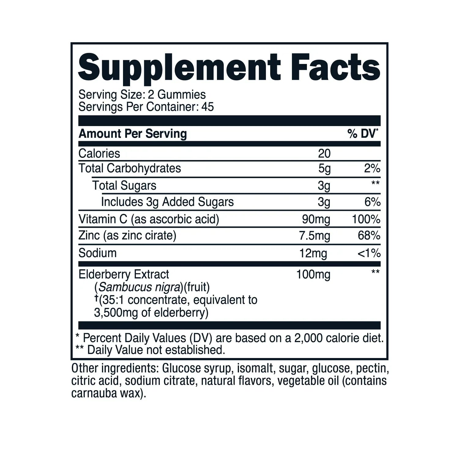 Nutricost Elderberry Gummies (with Vitamin C & Zinc)
