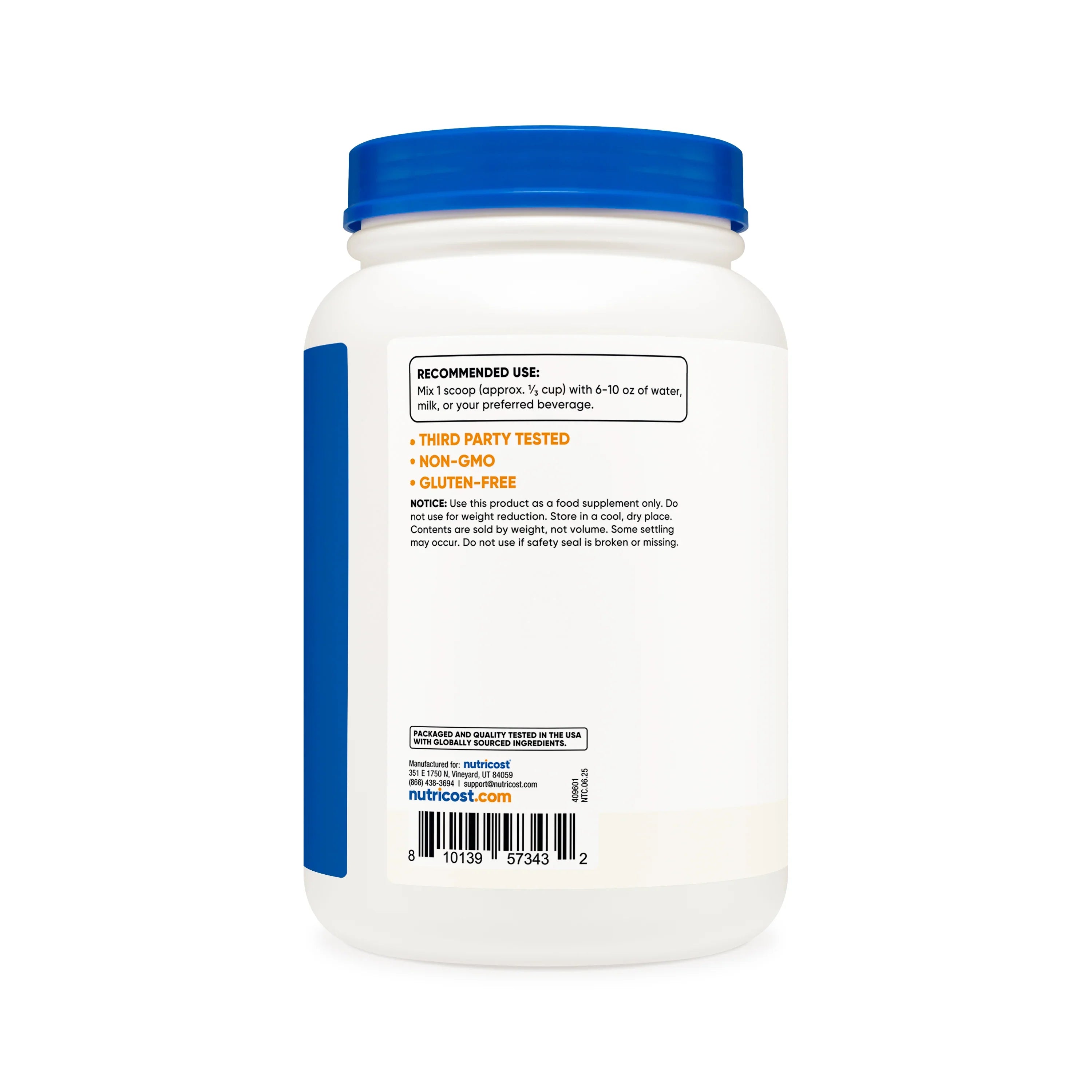 Nutricost Grass-Fed Whey Protein Isolate