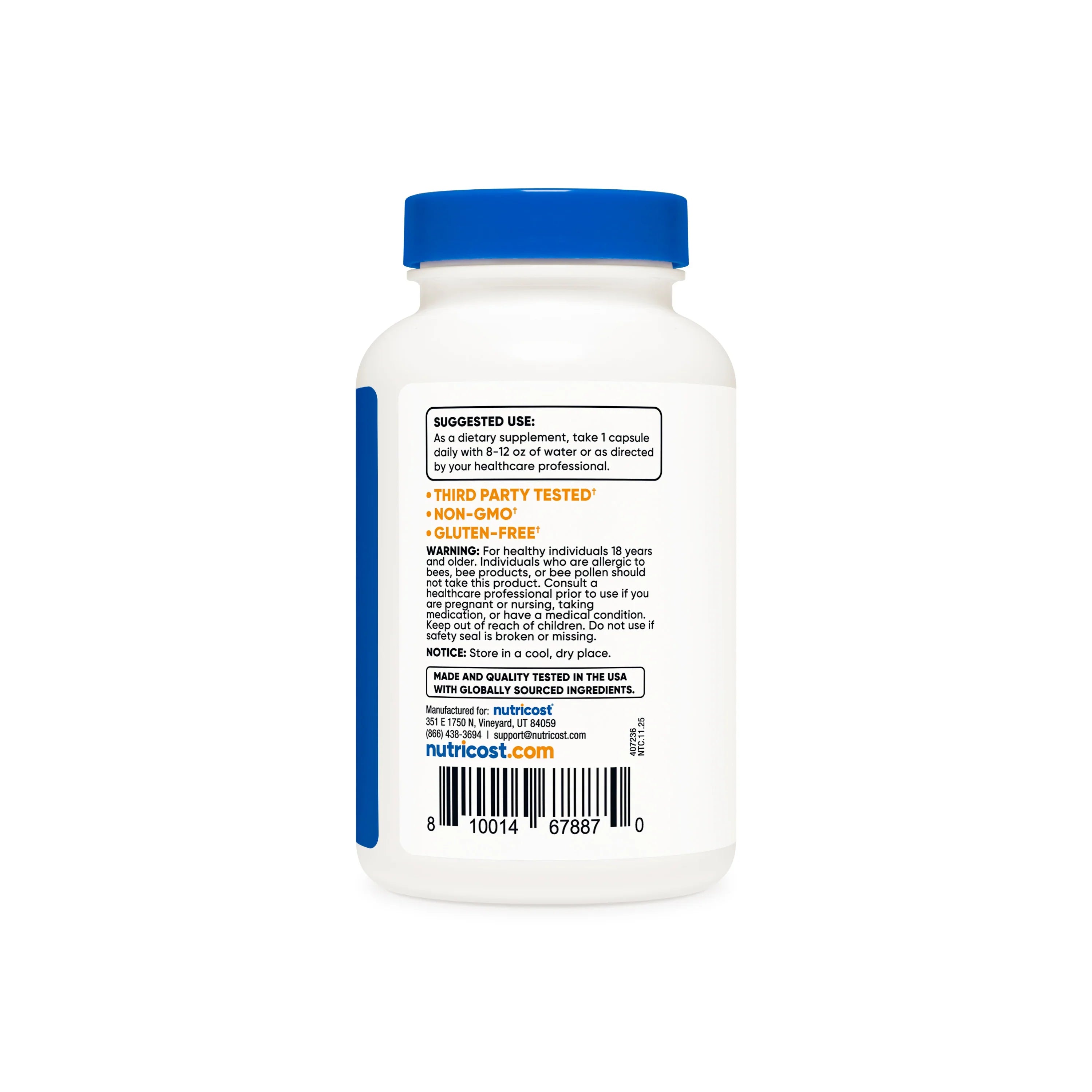 Nutricost Bee Propolis Capsules [5% Flavonoids]