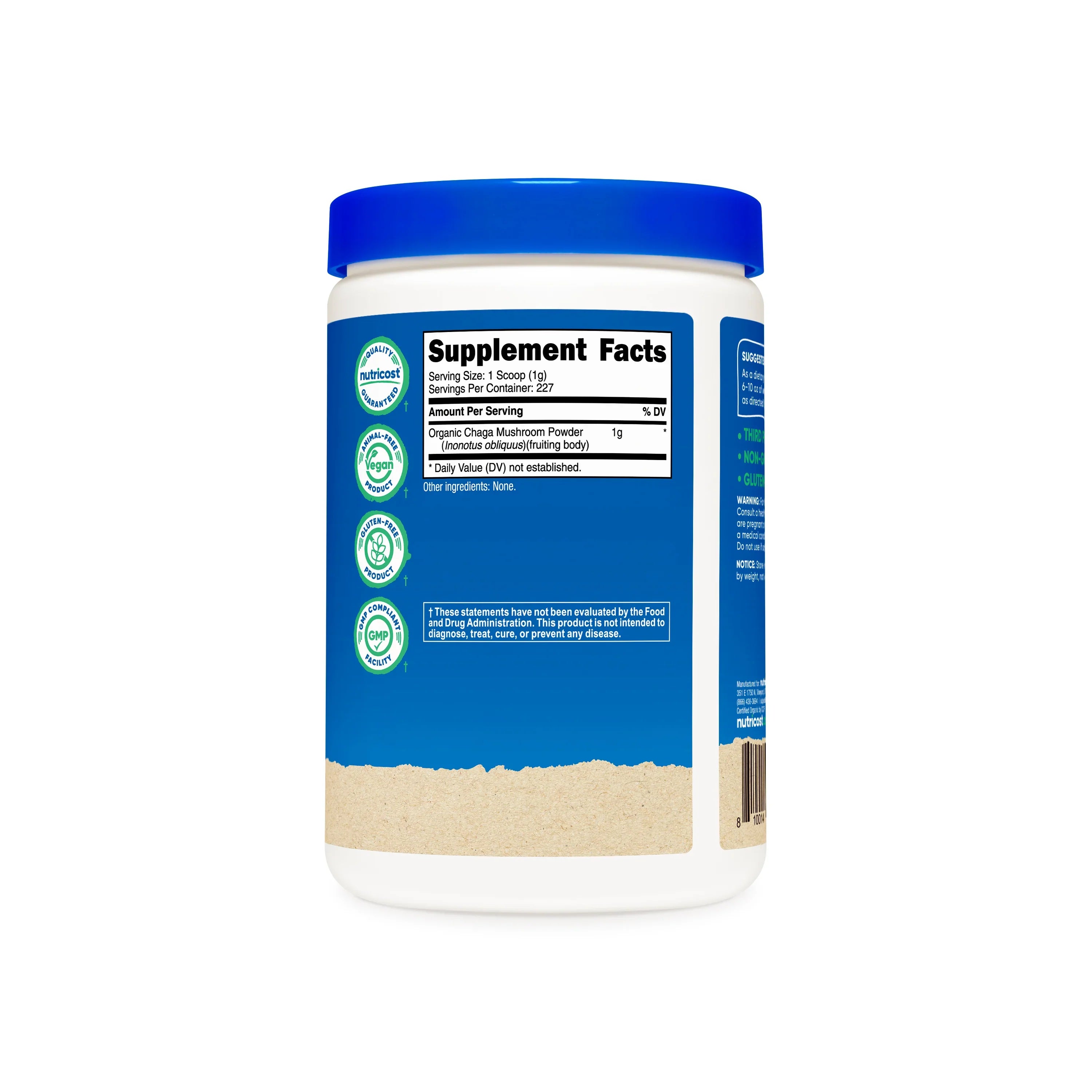 Nutricost Organic Chaga Mushroom Powder