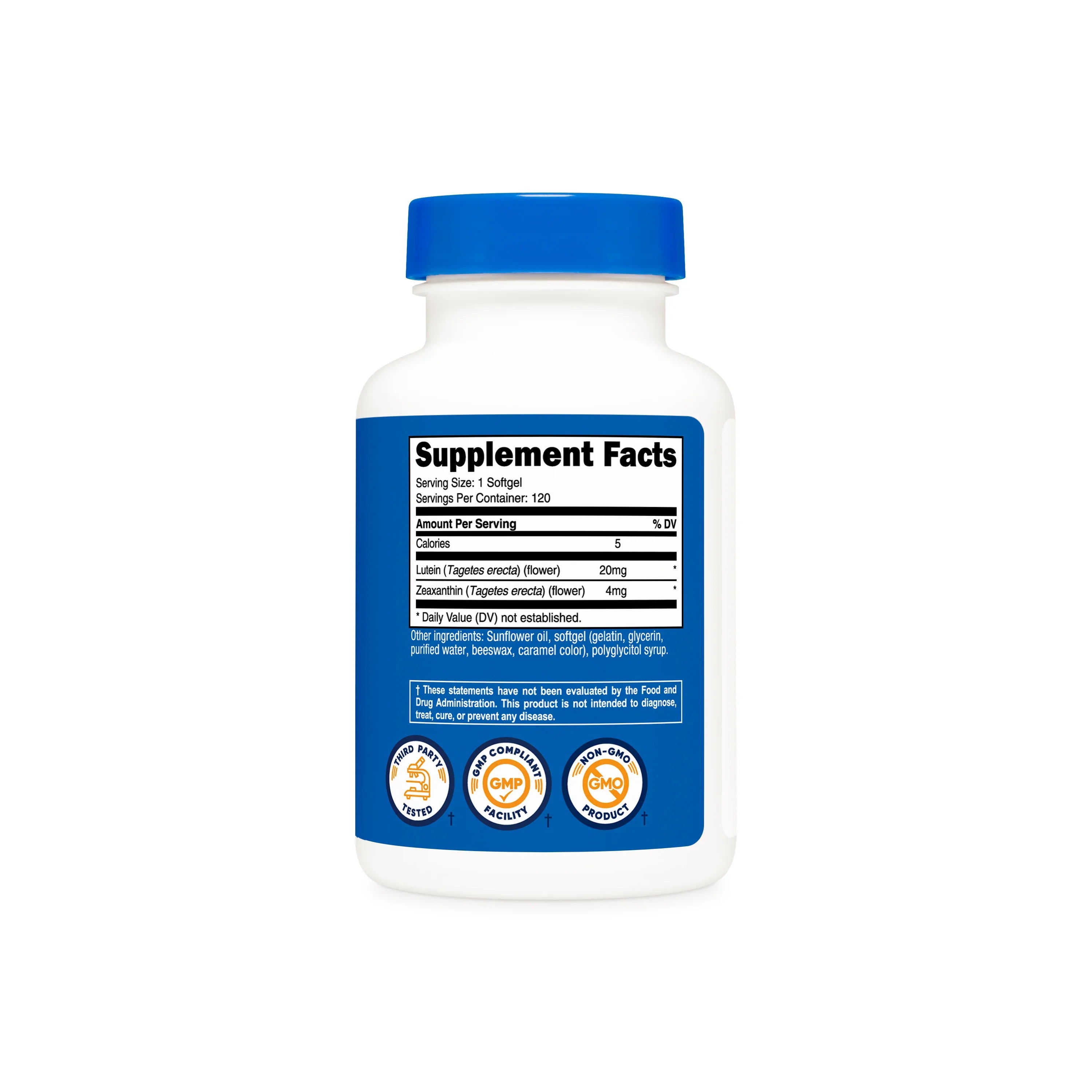 Nutricost Zeaxanthin (with Lutein) Softgels