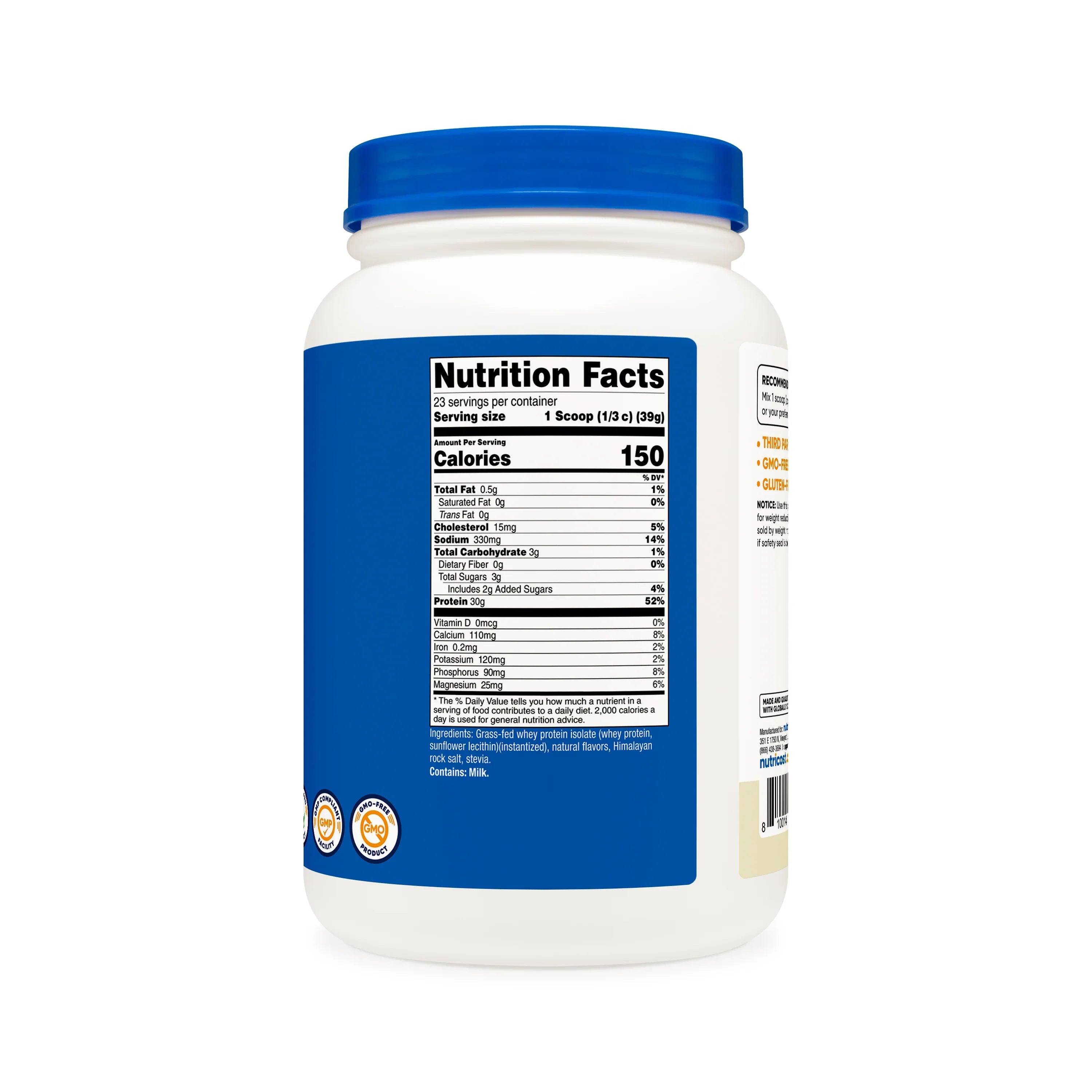 Nutricost Grass-Fed Whey Protein Isolate